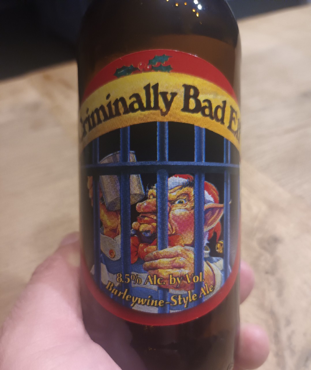 Criminally Bad Elf 8.5%, Ridgeway Brewing