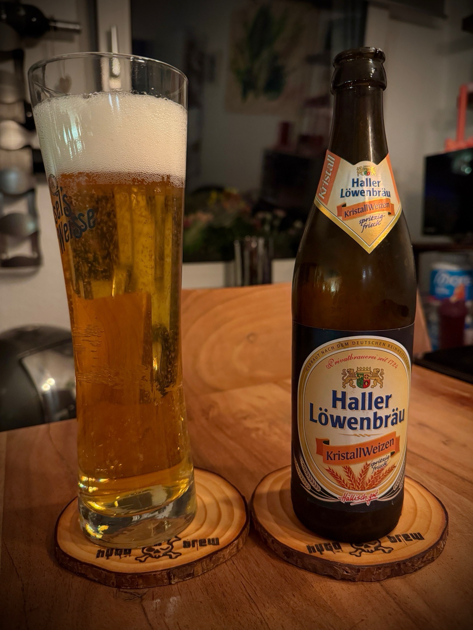 Haller Löwenbräu KristallWeizen, Haller Löwenbräu