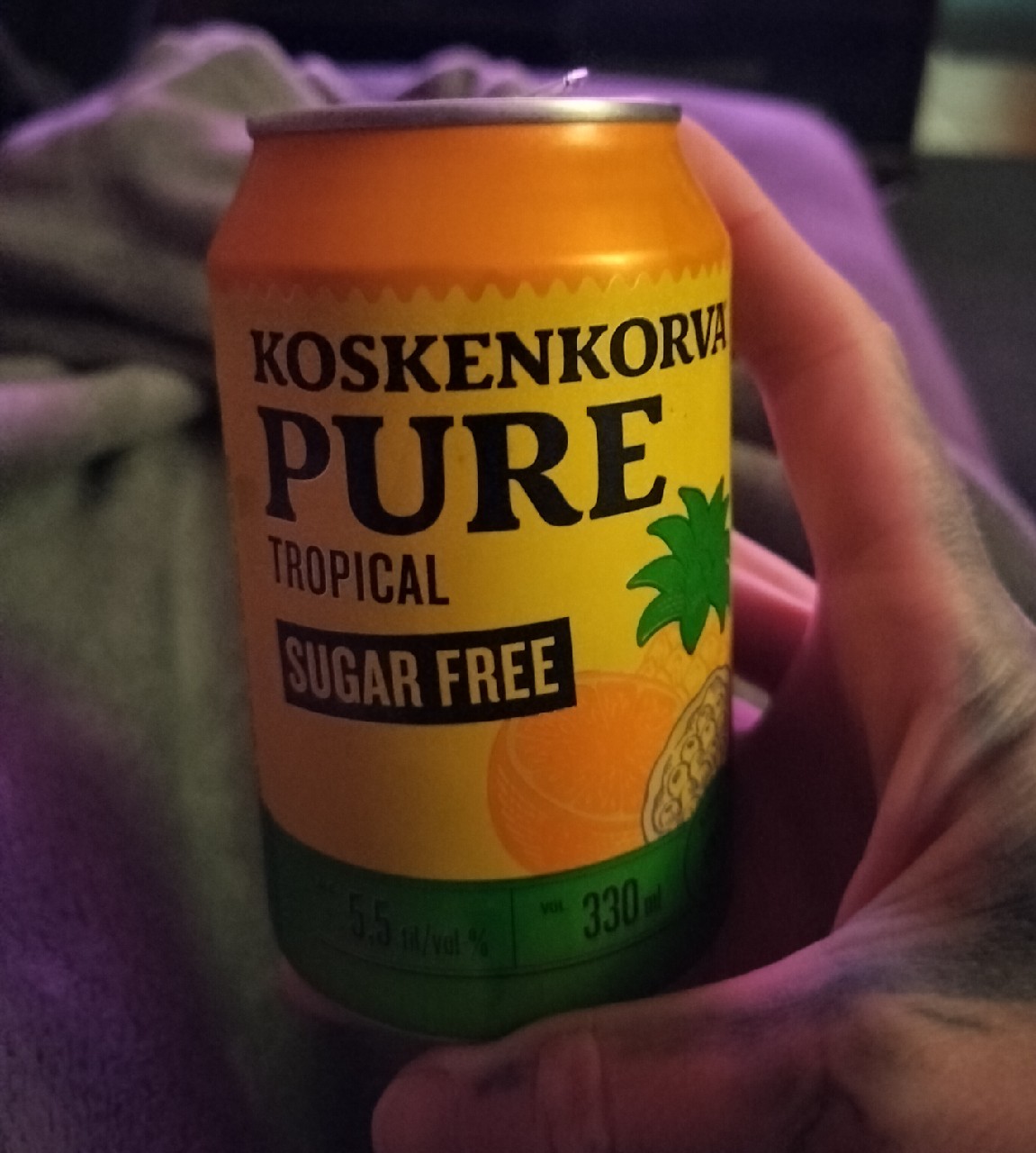 Koskenkorva Pure Tropical Sugar Free, Finland