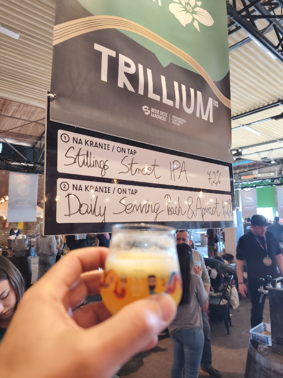 daily serving: Peach & apricot, Trillium Brewing Company