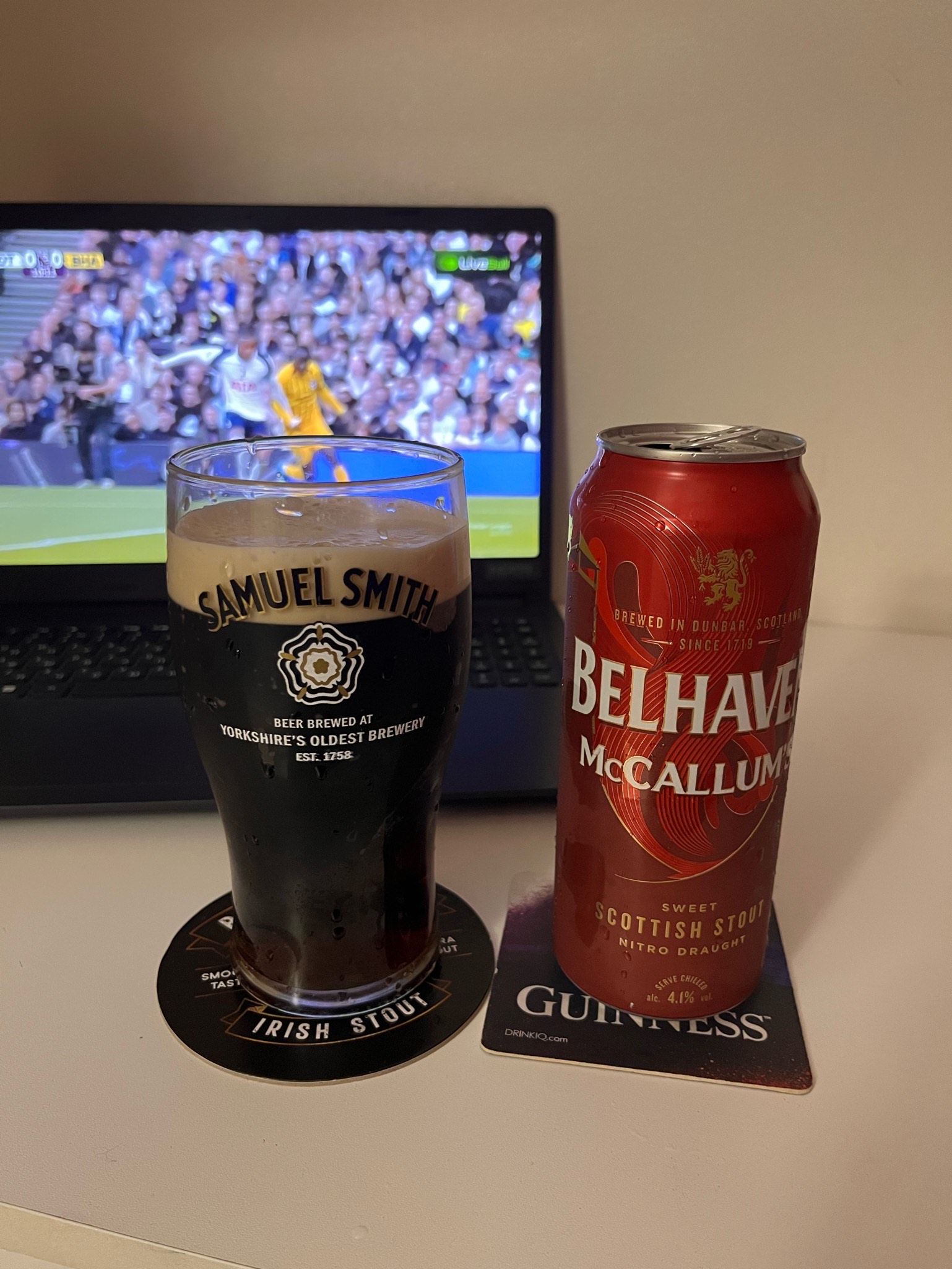 McCallum's Sweet Scottish Stout, Belhaven Brewery (Greene King)