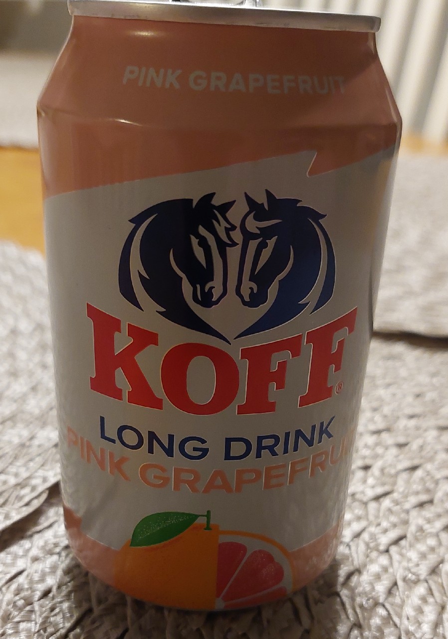 KOFF Long Drink Gin & Pink Grapefruit, Finland