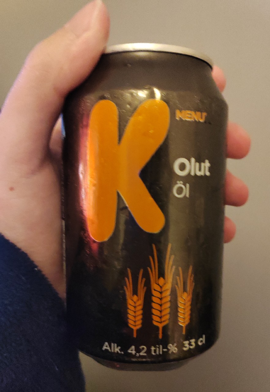 K-Menu Lager Olut 4.2%, Finland