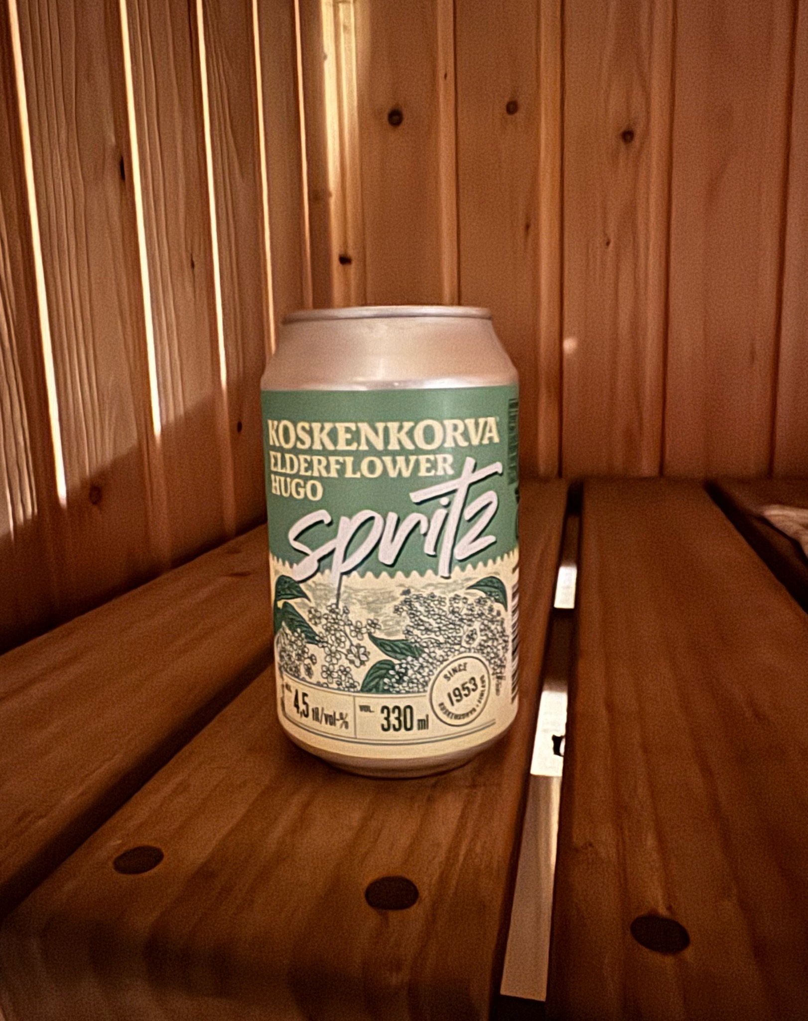 Koskenkorva elderflower hugo, Finland