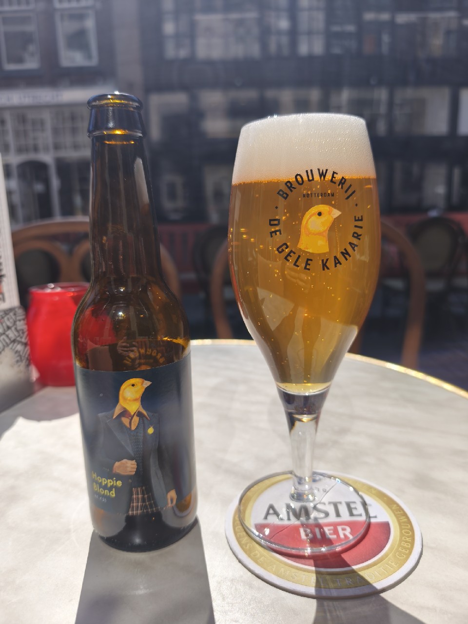 De gele kanarie hoppie blond, Rotterdamsche Brouwerij