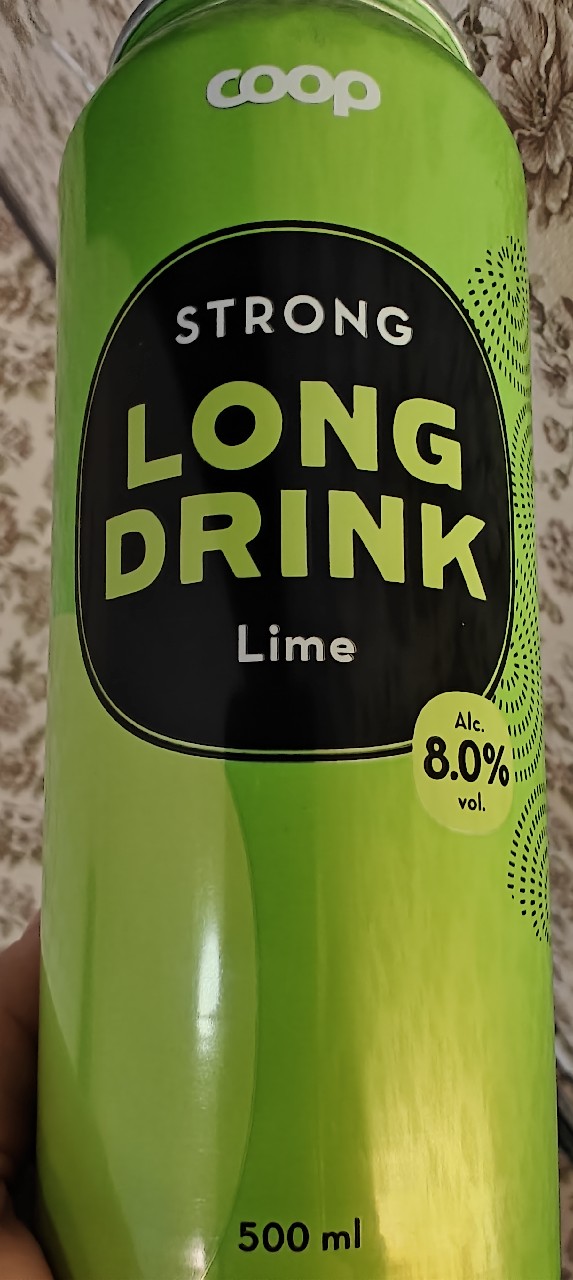 Coop Strong Long Drink Lime, Finland