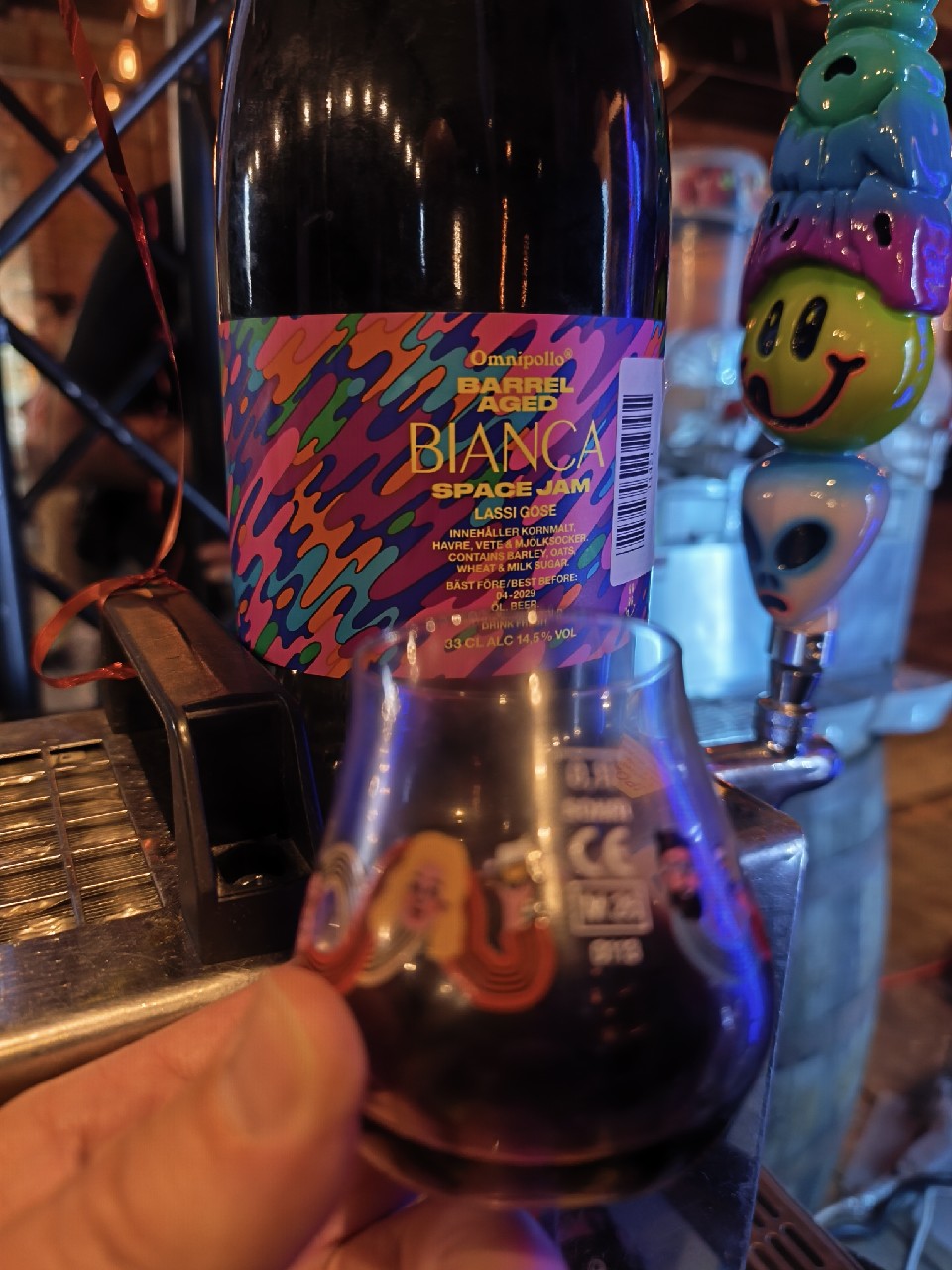 barrel aged bianca space jam lassi gose, Omnipollo