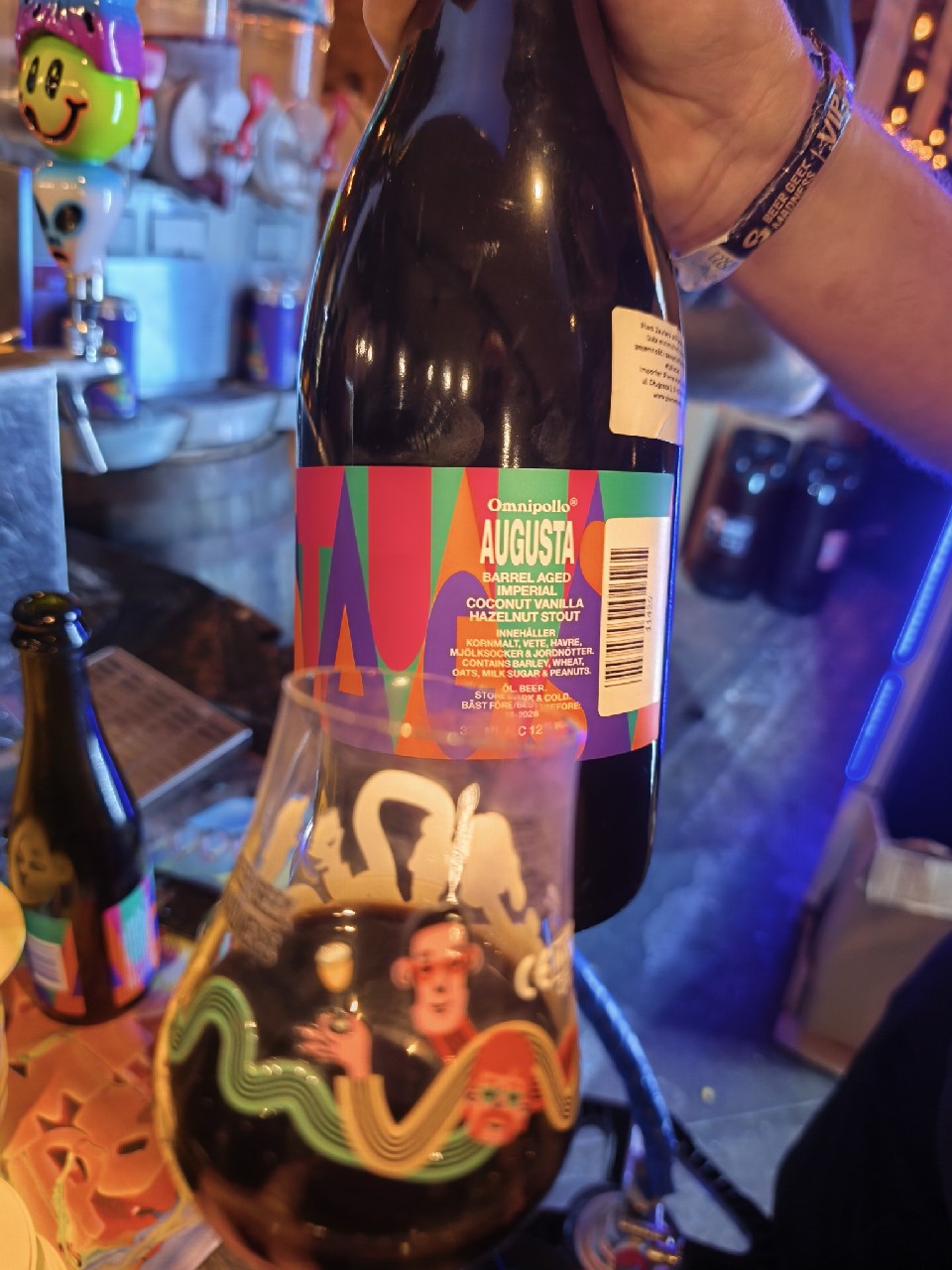 augusta barrel aged imperial coconut vanilla hazelnut stout, Omnipollo