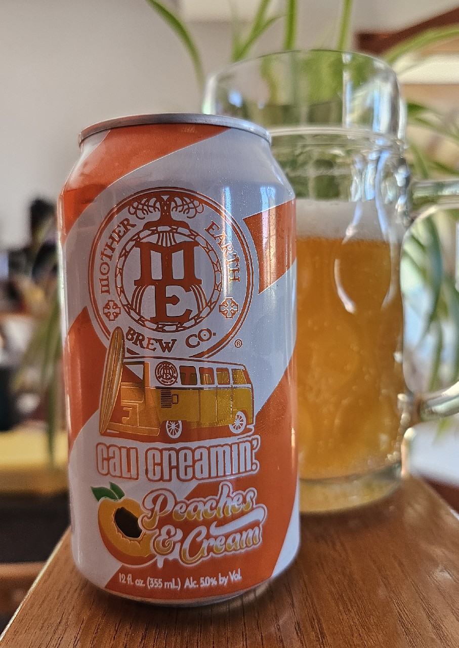 cali creamin peach & cream, Mother Earth Brew Company