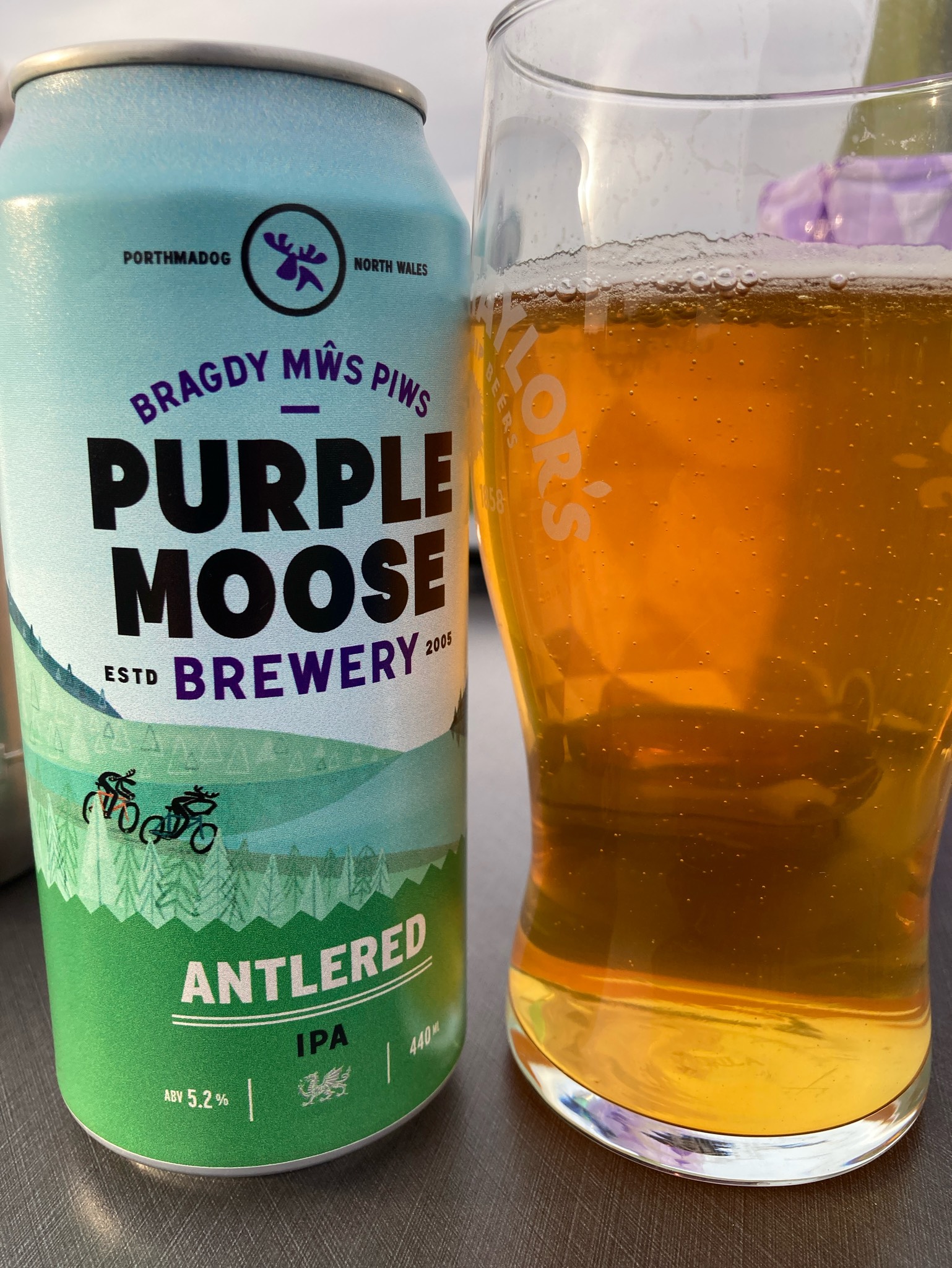 Antlered IPA, Purple Moose Brewery / Bragdy Mŵs Piws