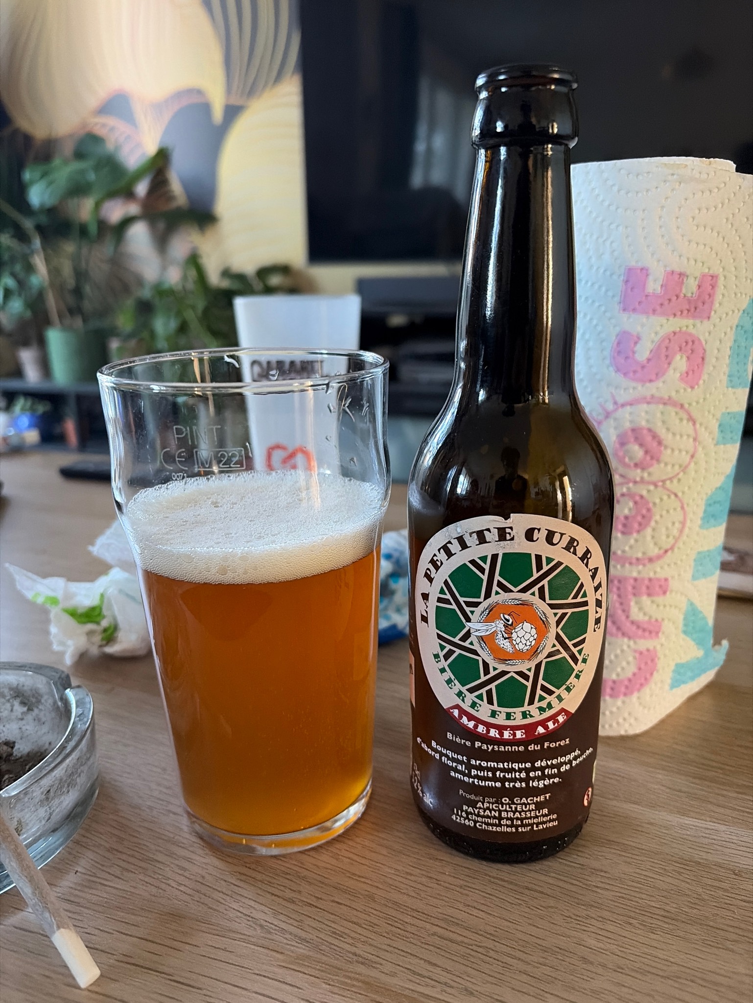 La Petite Curraize Ambrée Houblon Intense, Ferme O. Gachet - Apiculteur Paysan Brasseur
