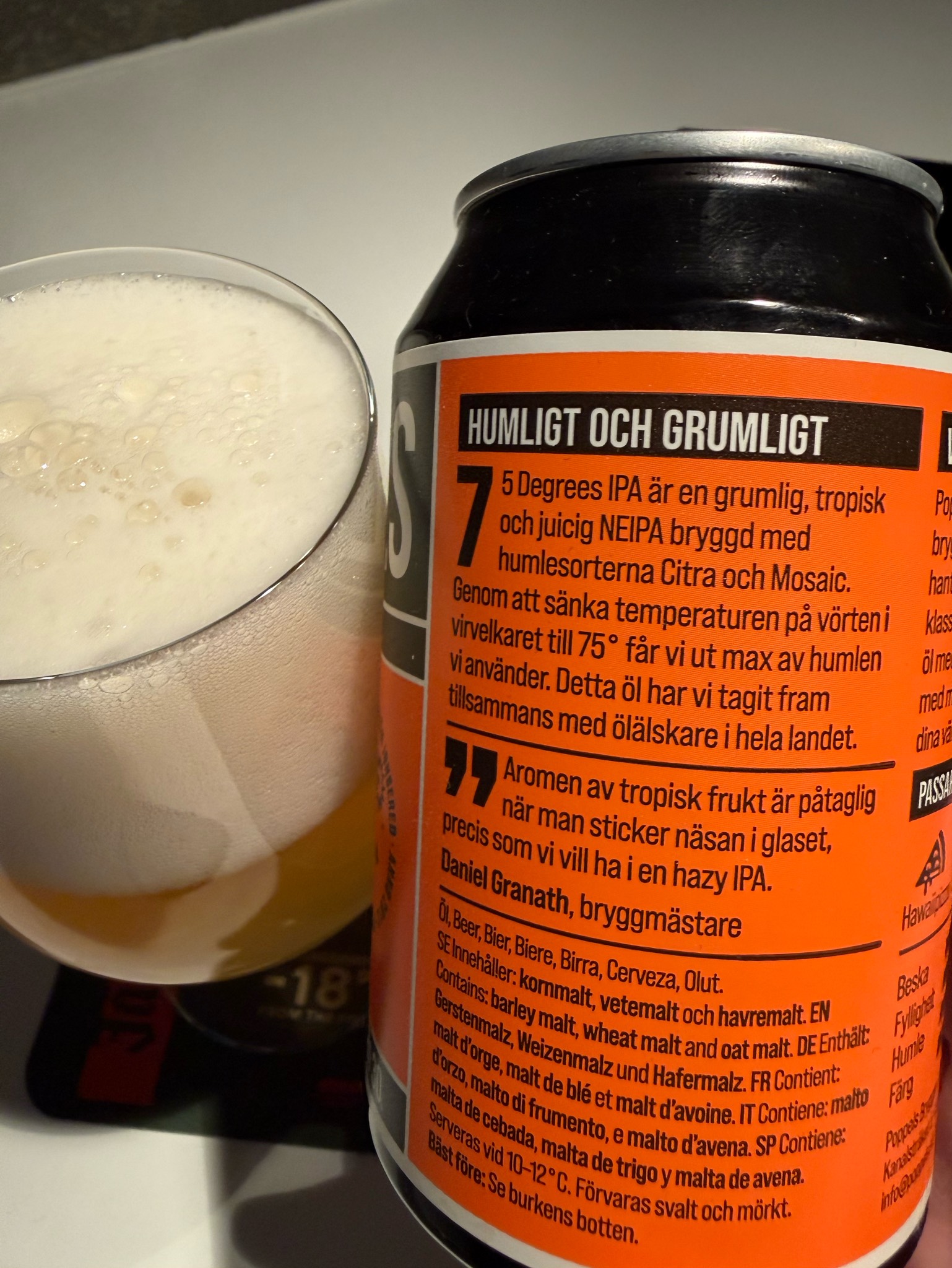 75 Degrees IPA, Poppels Bryggeri