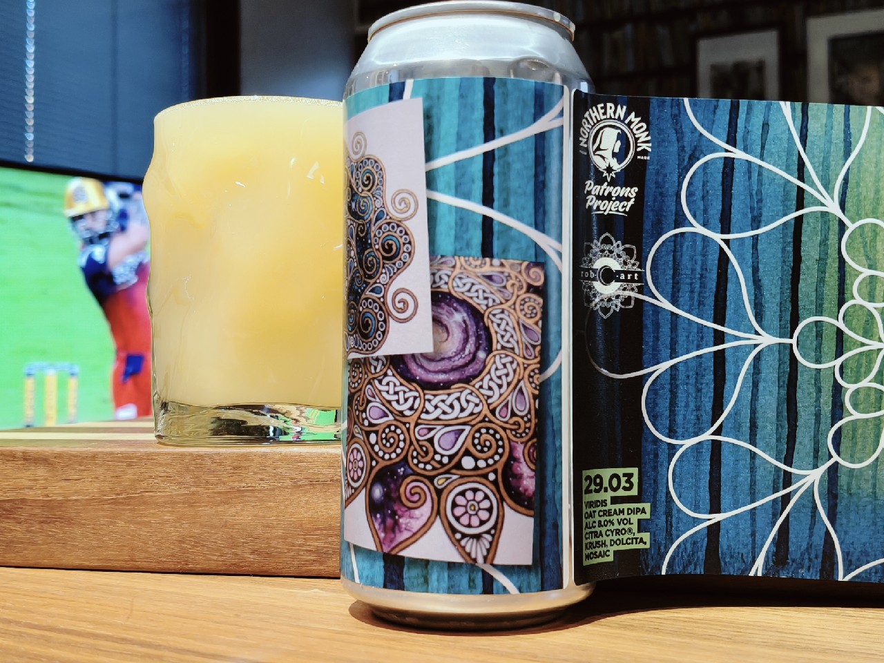 Patrons Project 29.03 // Rob C Art // Oat Cream DIPA, Northern Monk Brew Co.