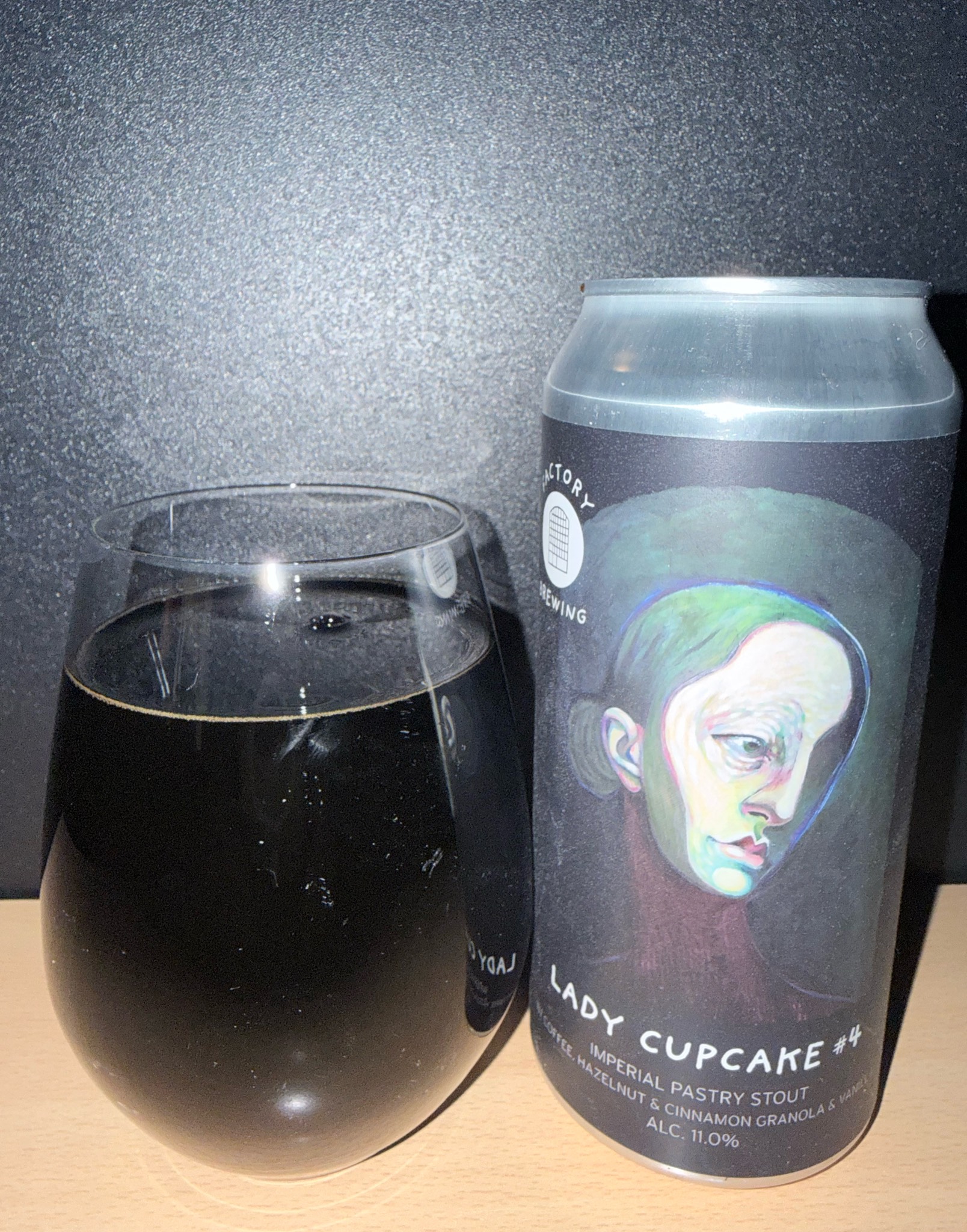 Lady Cupcake #4 (Coffee, Hazelnut & Cinnamon Granola & Vanilla), Factory Brewing