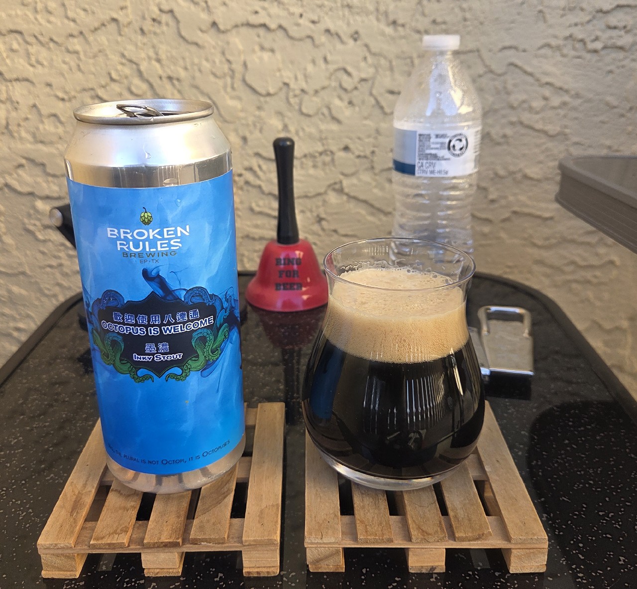 octopus is welcome inky stout, Broken Rules Brewing
