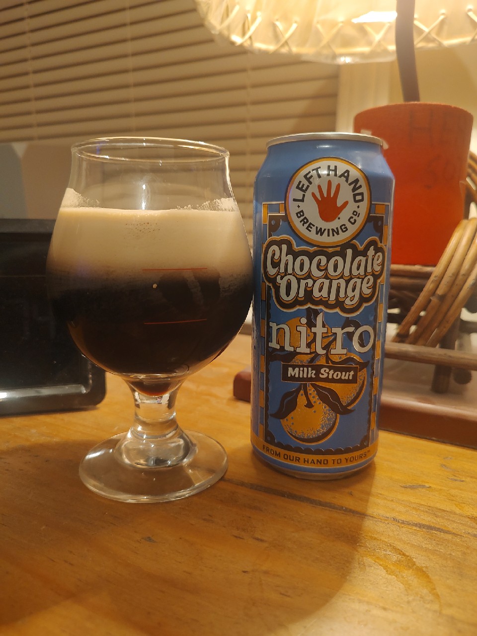 Chocolate Orange Nitro Milk Stout, Left Hand Brewing
