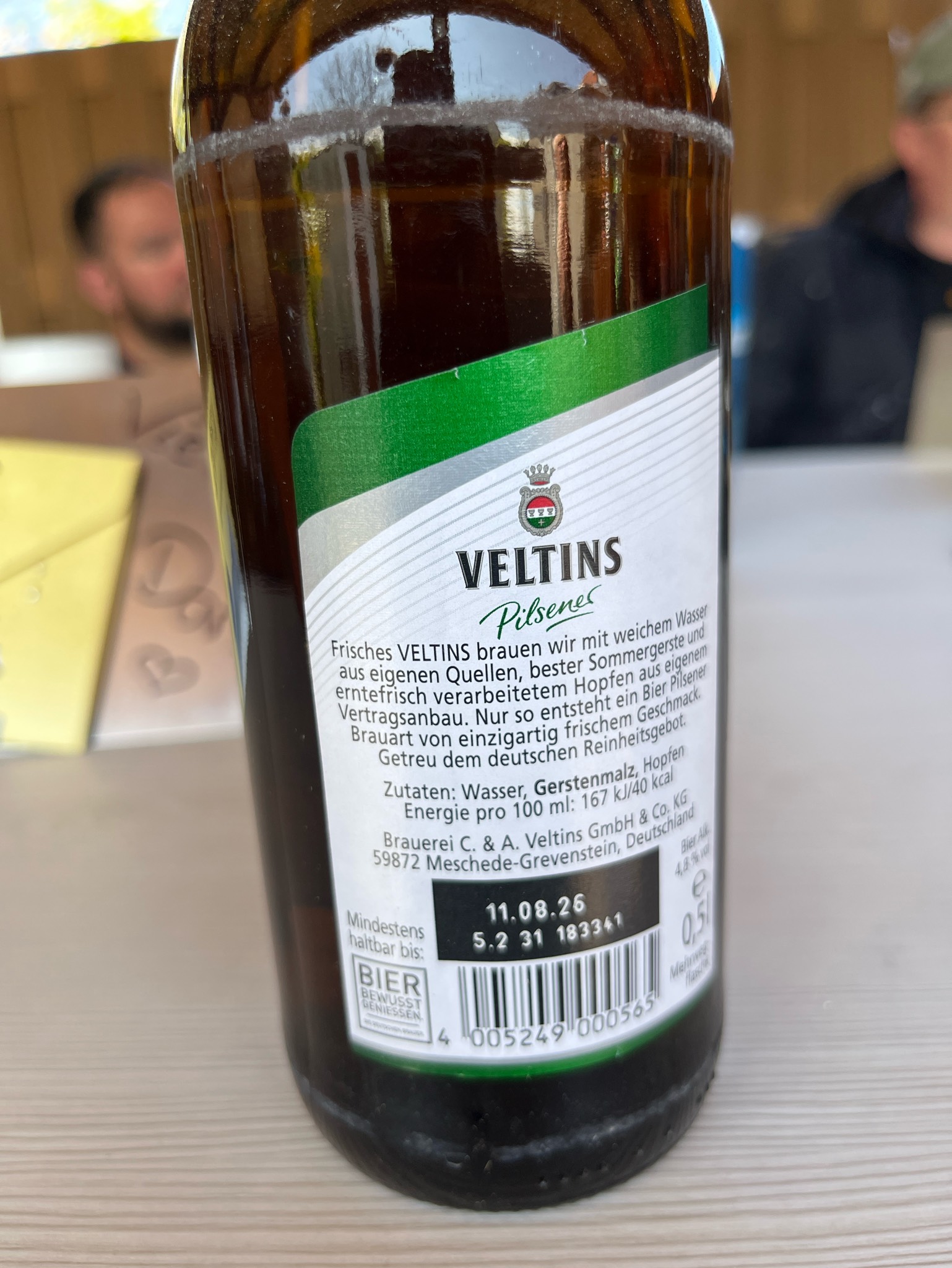 Veltins Pilsener, Germany