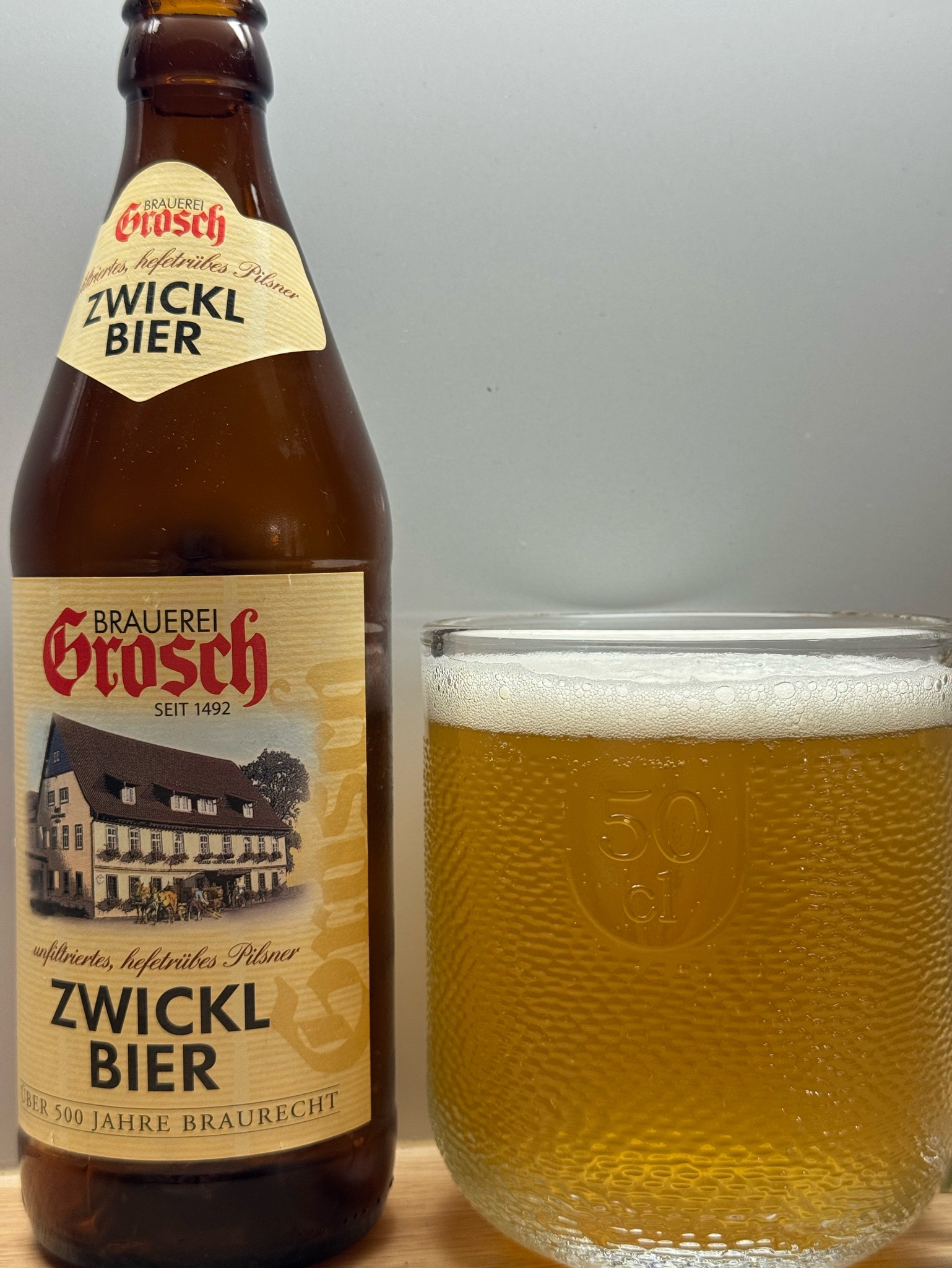 Grosch Zwickl Bier, Brauerei Grosh