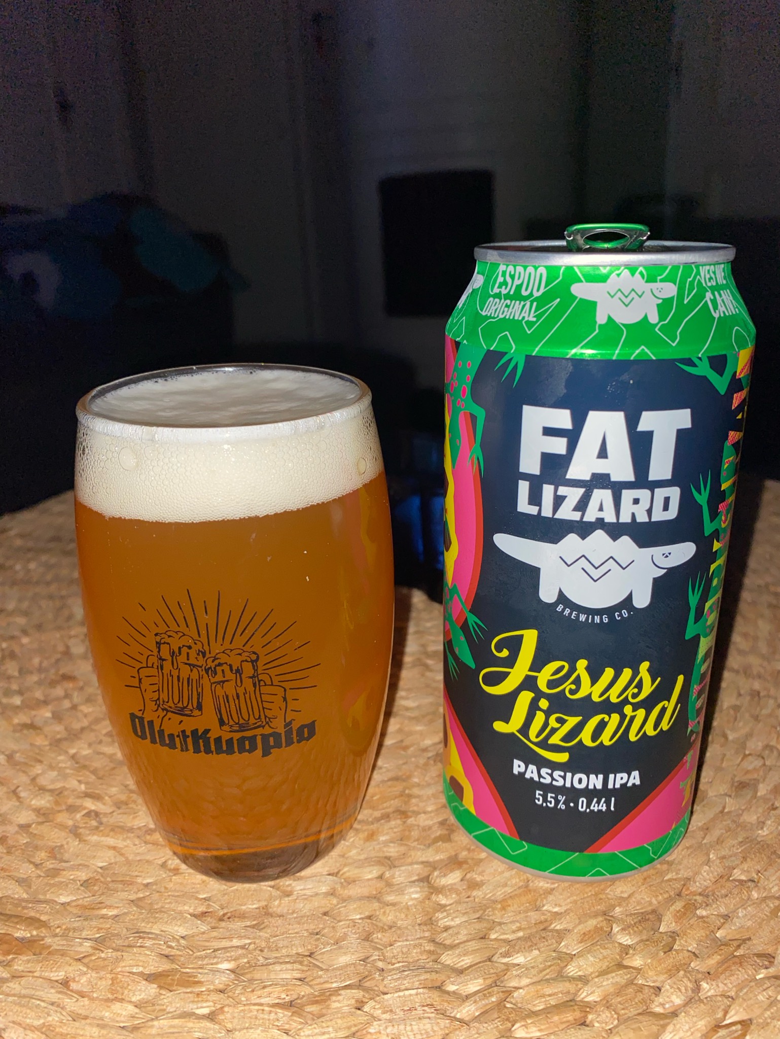Jesus Lizard Passion IPA, Fat Lizard Brewing Co.