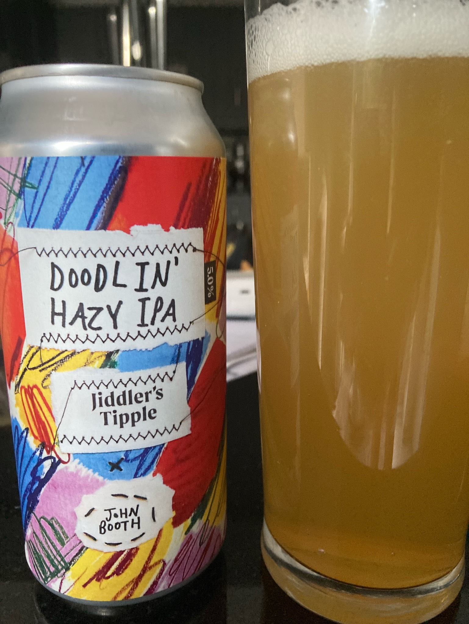 Doodlin Hazy IPA, Jiddler's Tipple