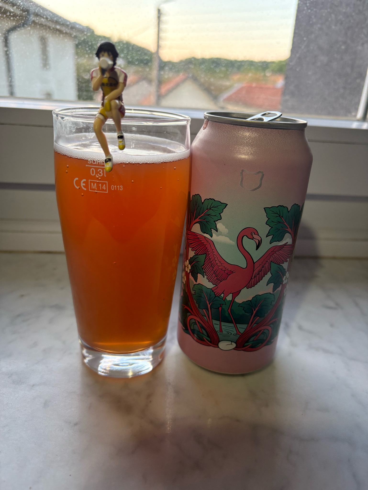 twisted cat rhubarb & raspberry sour, Luxembourg