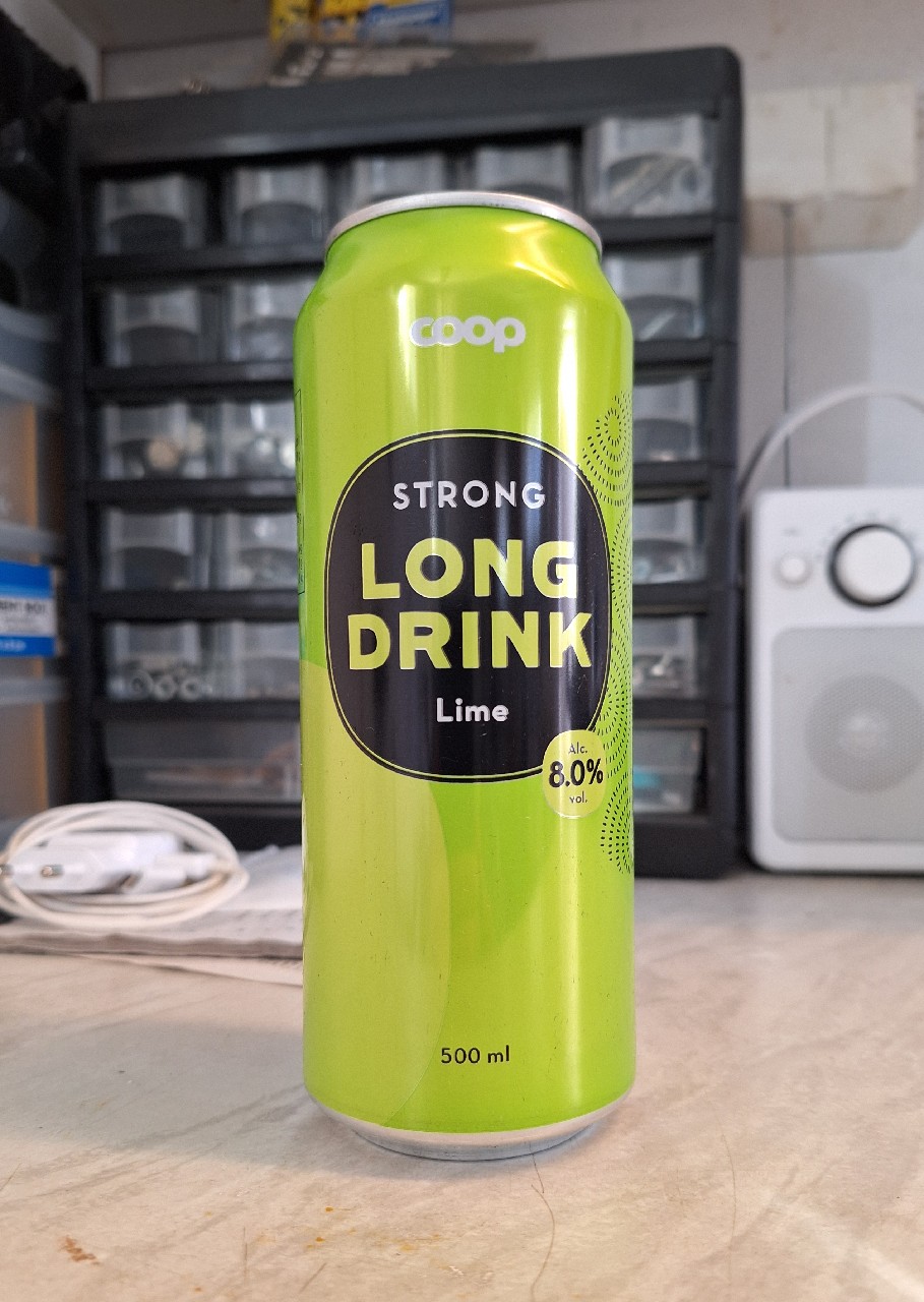 Coop Strong Long Drink Lime, Finland