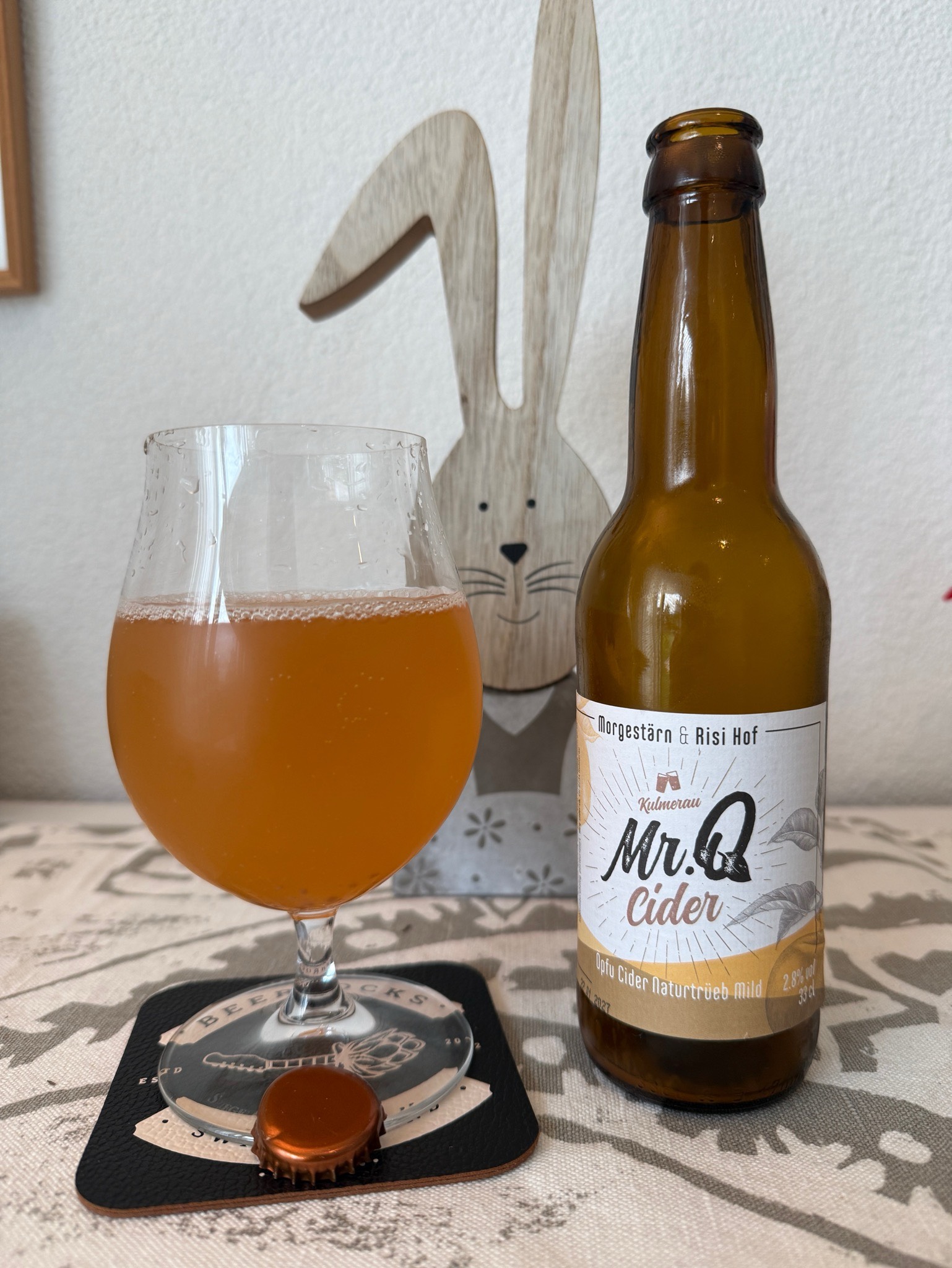 Öpfu Cider Naturtrüeb Mild, Mr. Q Cider