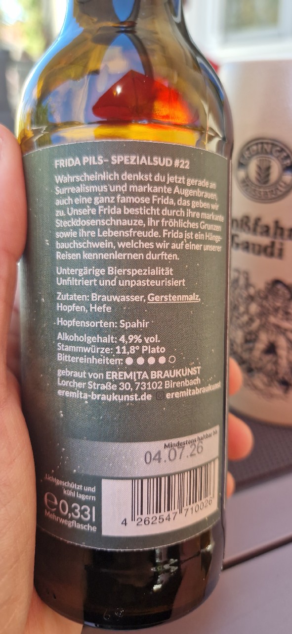 Eremita Frida Pils, Germany