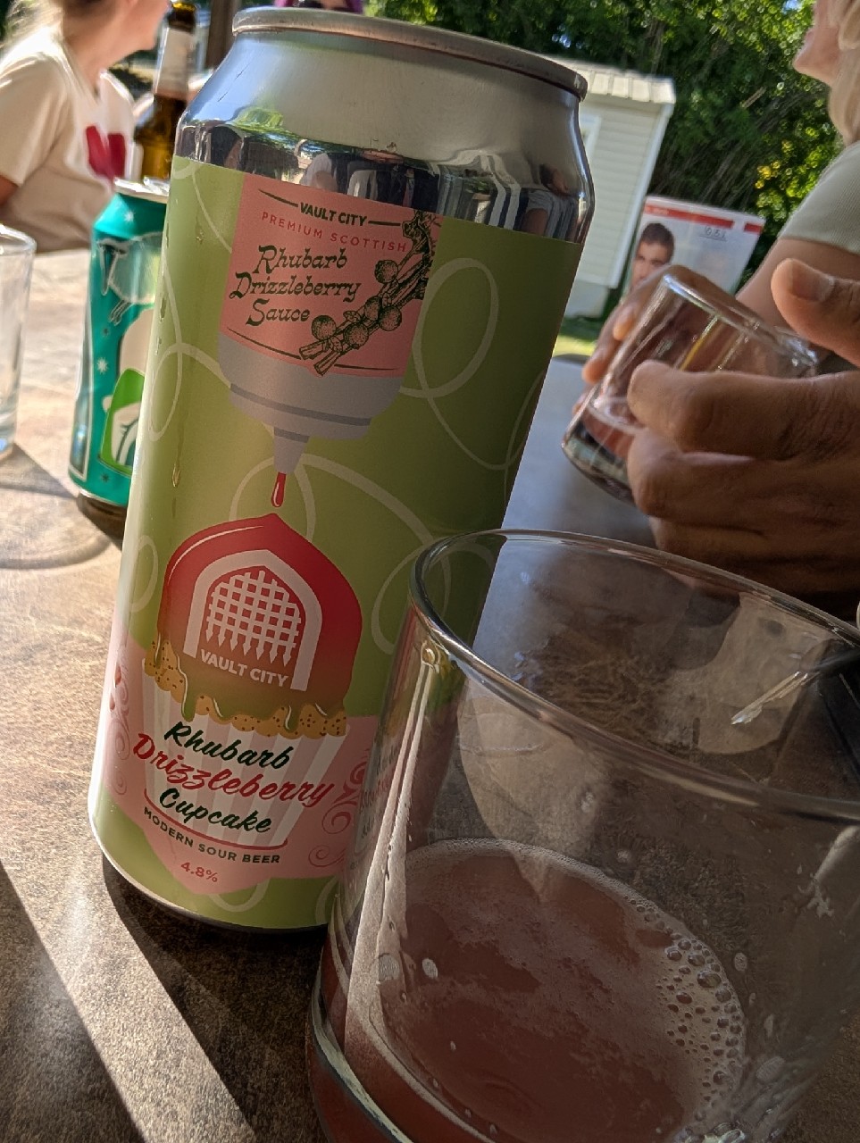 Rhubarb Drizzleberry Cupcake, Scotland