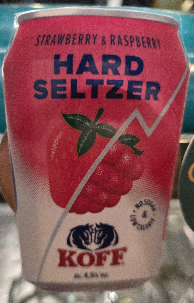 KOFF Hard Seltzer Strawberry-Raspberry, Finland