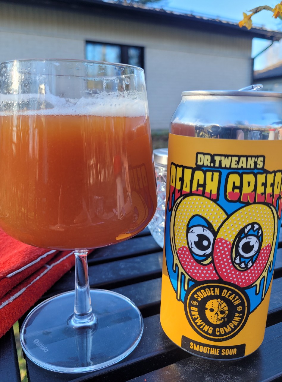 Dr. Tweak's Peach Creeps, Sudden Death Brewing Co.