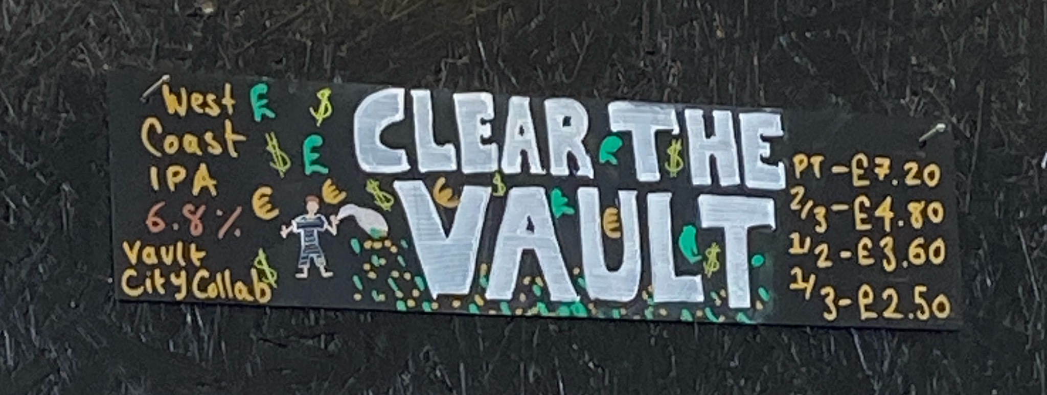 Clear the vault, England