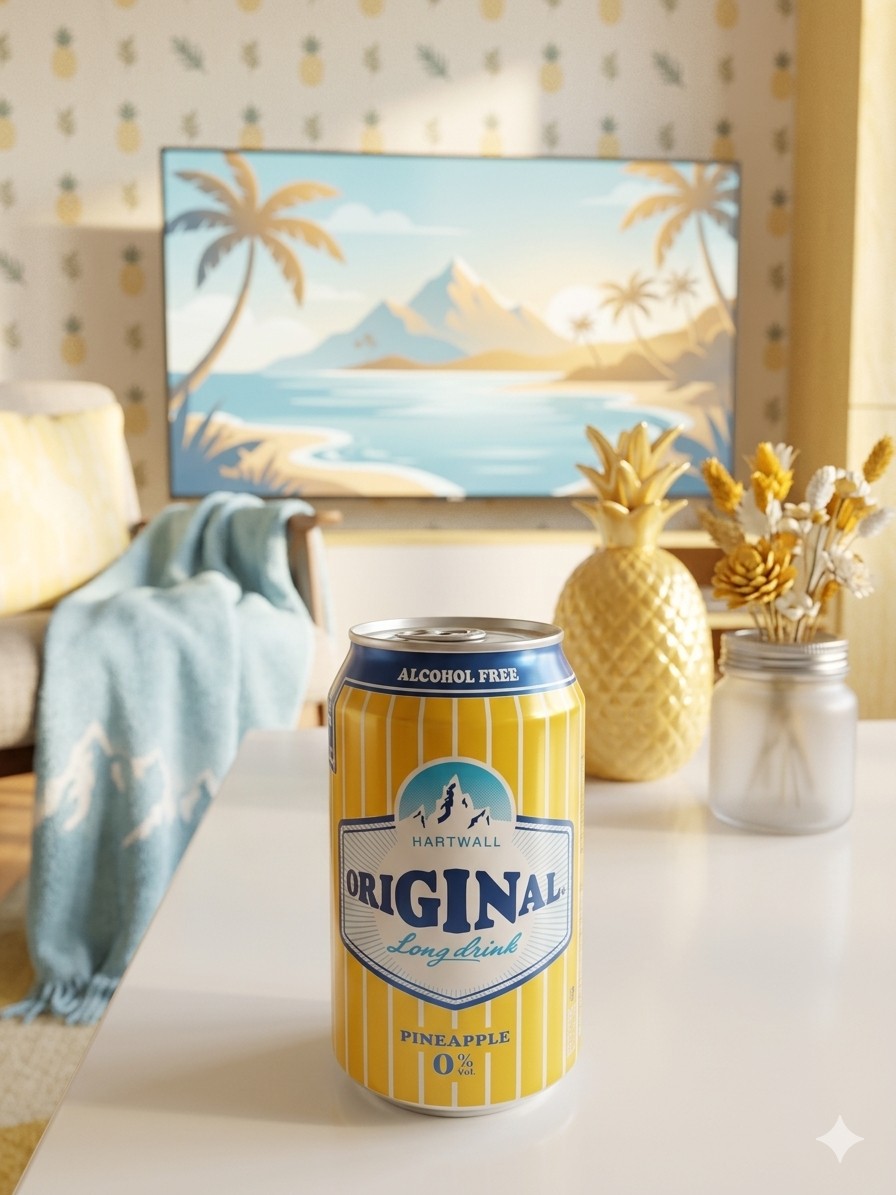 Original Long Drink Pineapple 0%, Finland