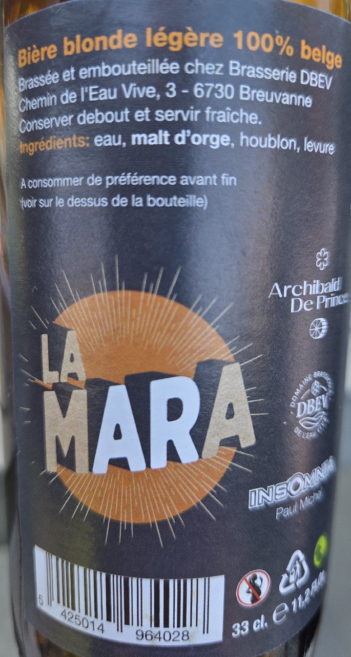 La Mara, Brasserie des Eaux Vives