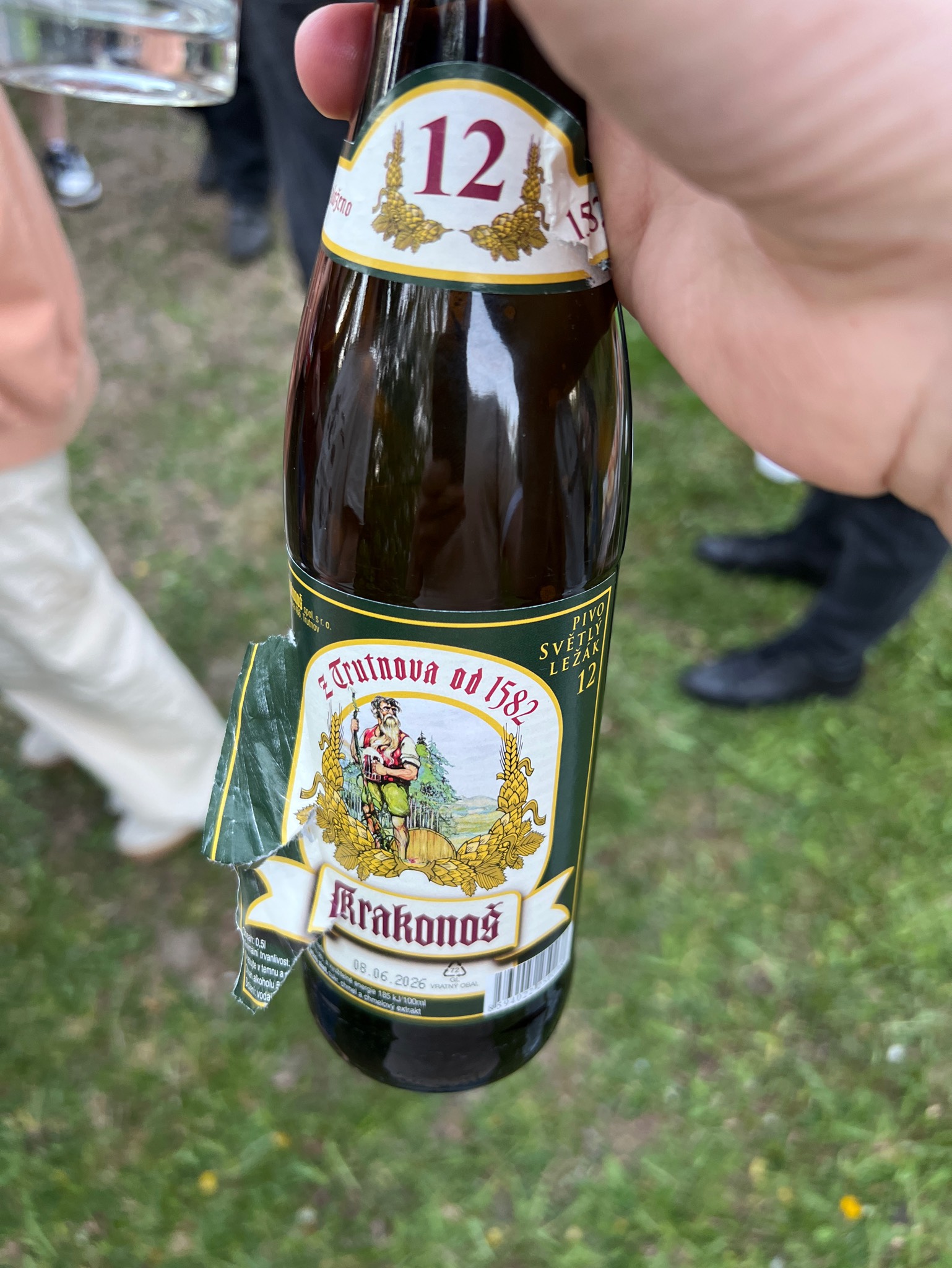 Krakonoš Kvasnicový Světlý Ležák 12°, Pivovar Krakonoš