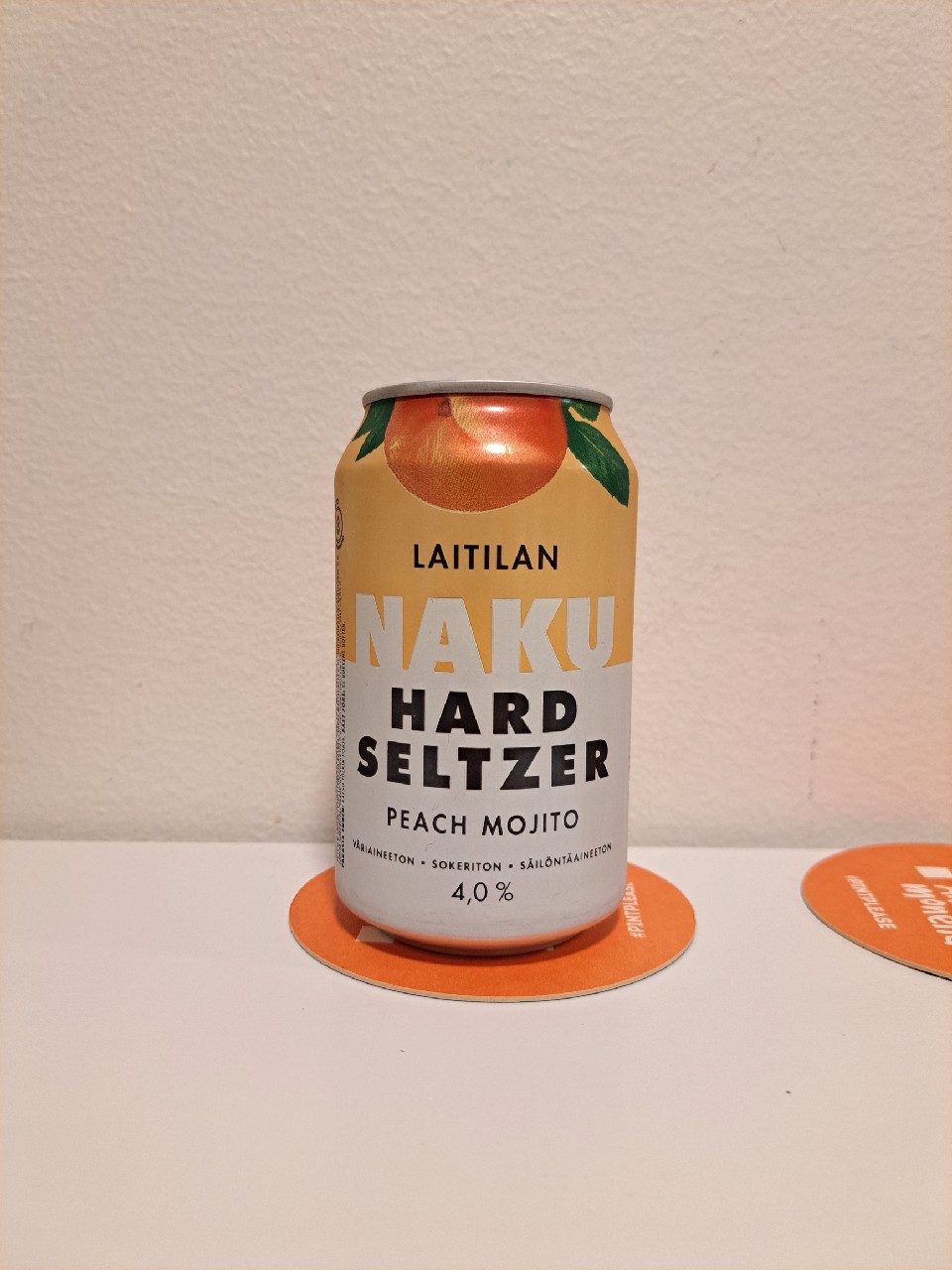 naku hard seltzer peach mojito, Finland