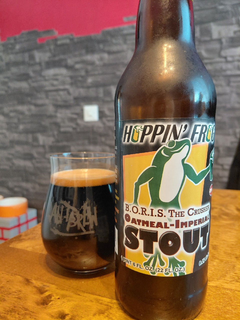 B.O.R.I.S. The Crusher Oatmeal-Imperial Stout, Hoppin' Frog Brewery