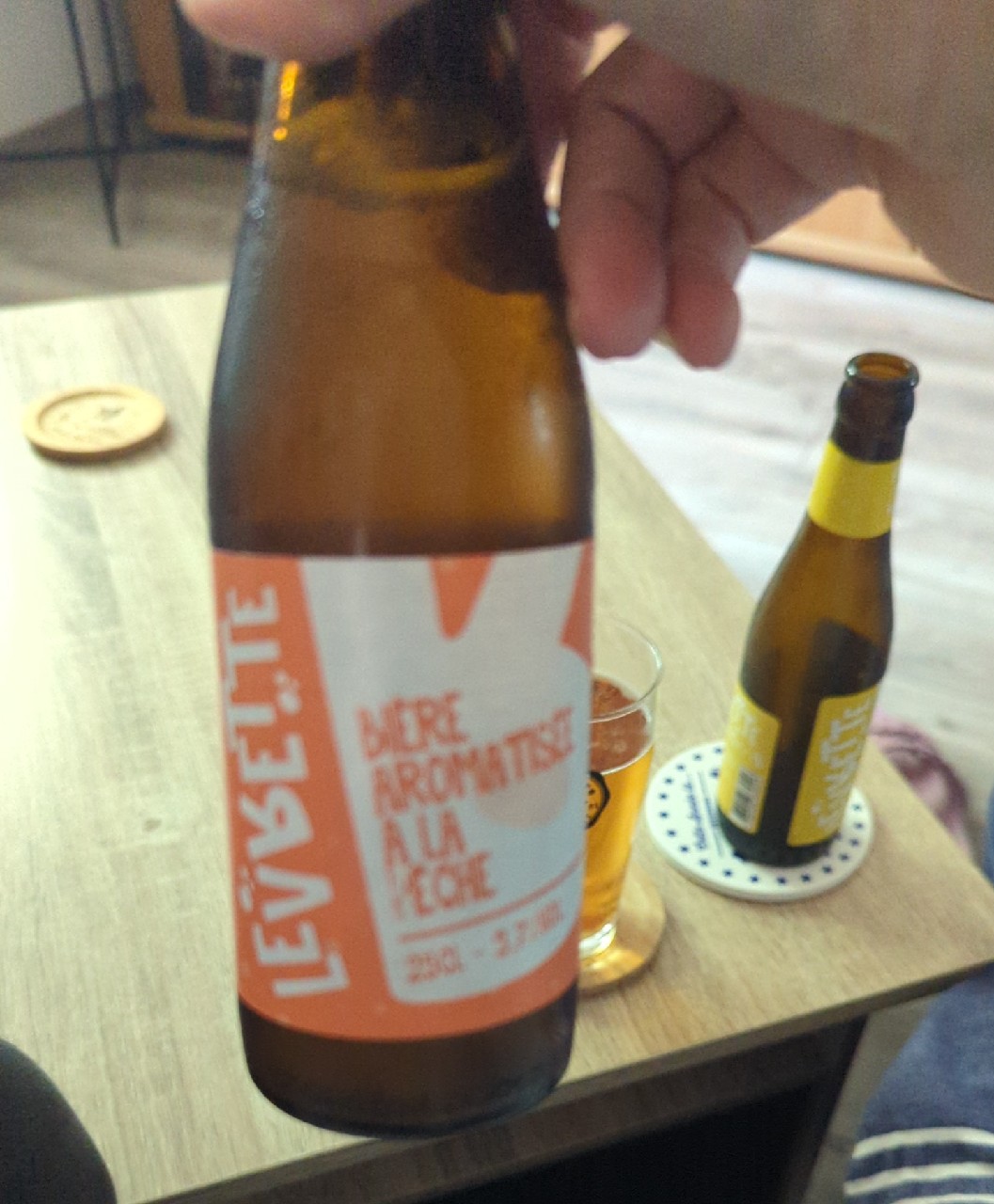 Levrette Pêche, Bières Levrette