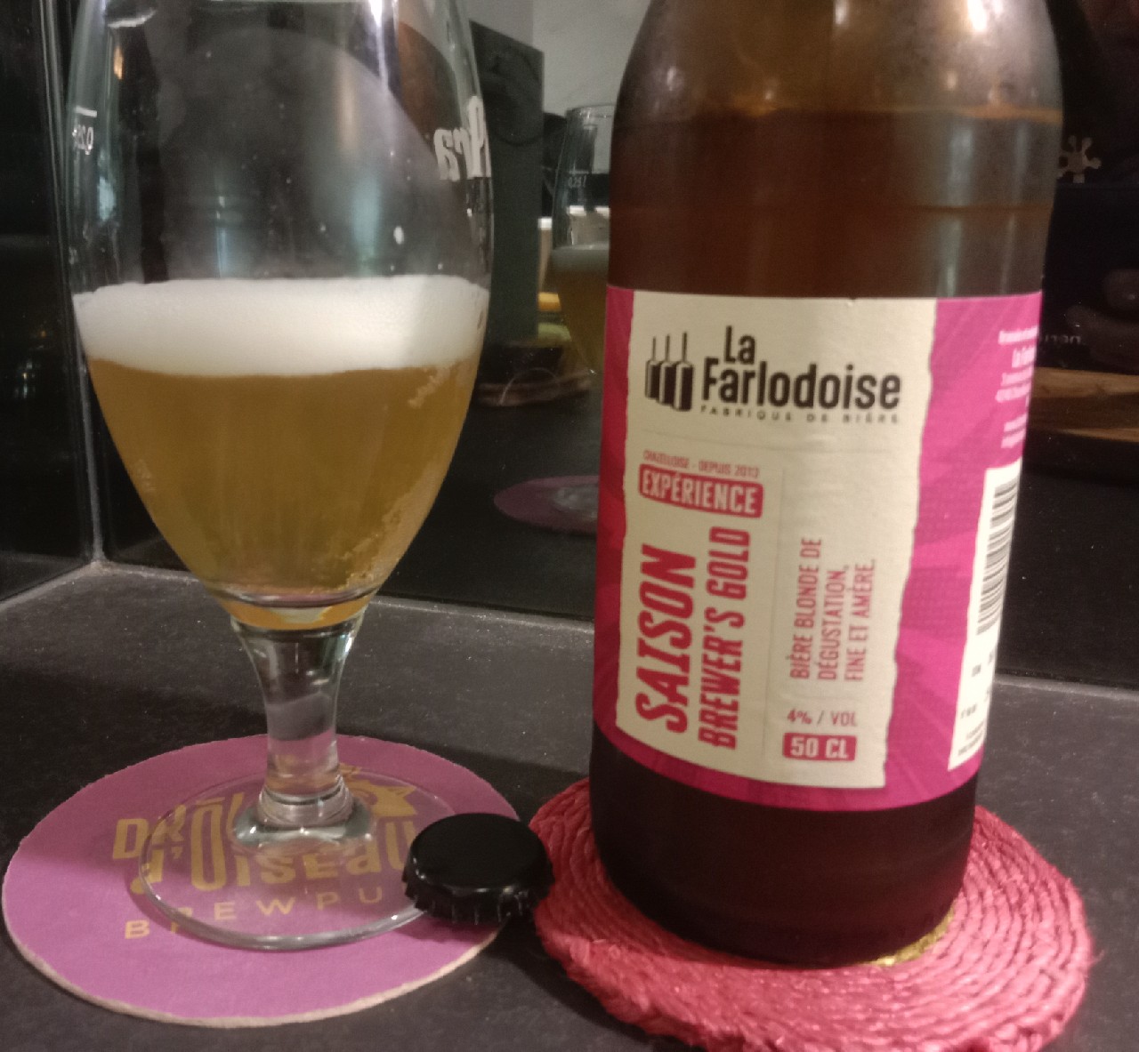 Saison Brewer's Gold, La Farlodoise
