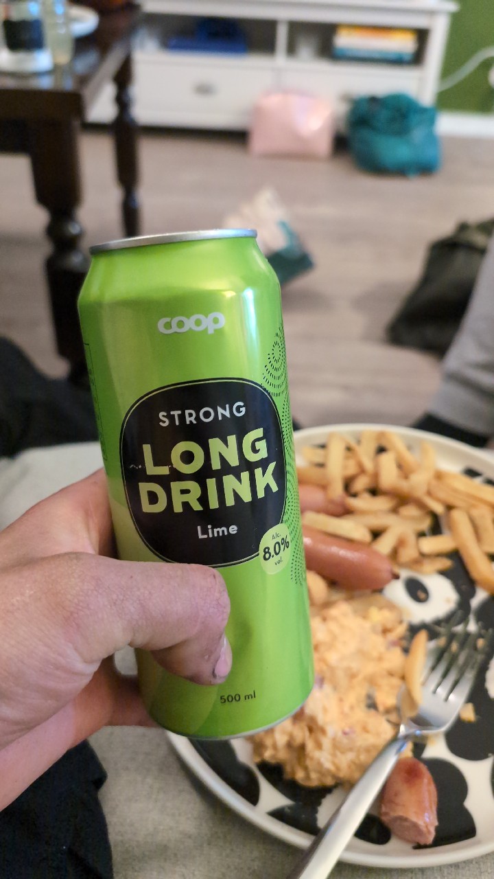 Coop Strong Long Drink Lime, Finland
