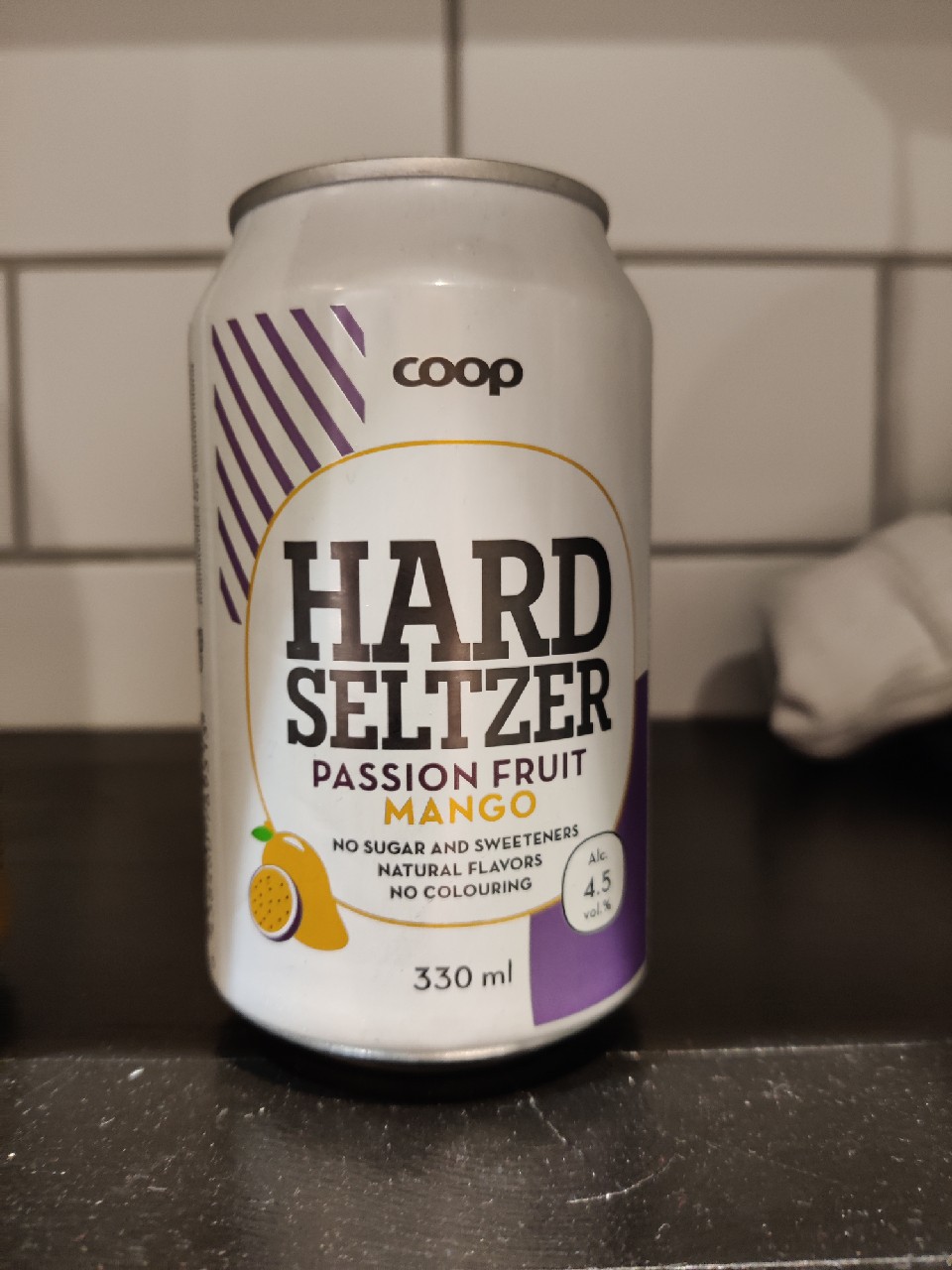 Coop Hard Seltzer Passion Fruit-Mango, Finland