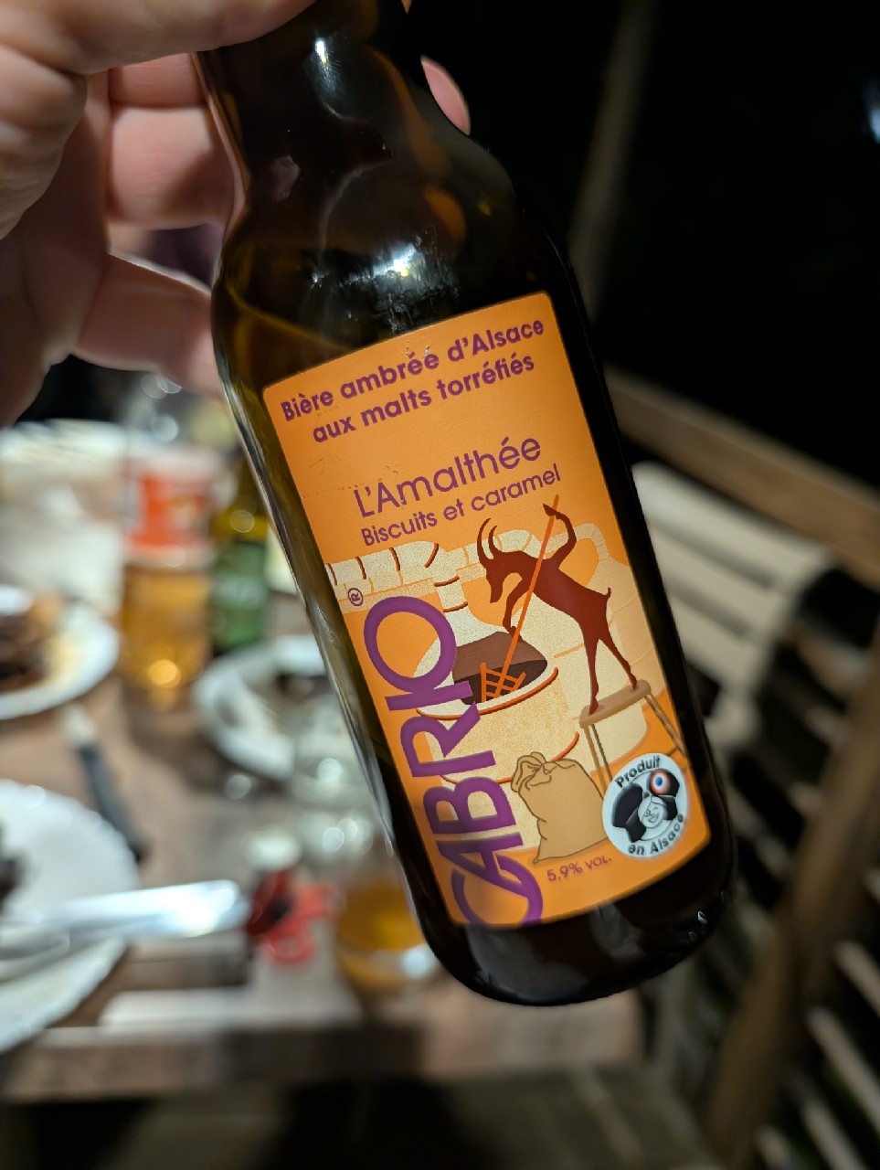 L'Amalthée Biscuits et caramel, Brasserie Cabrio