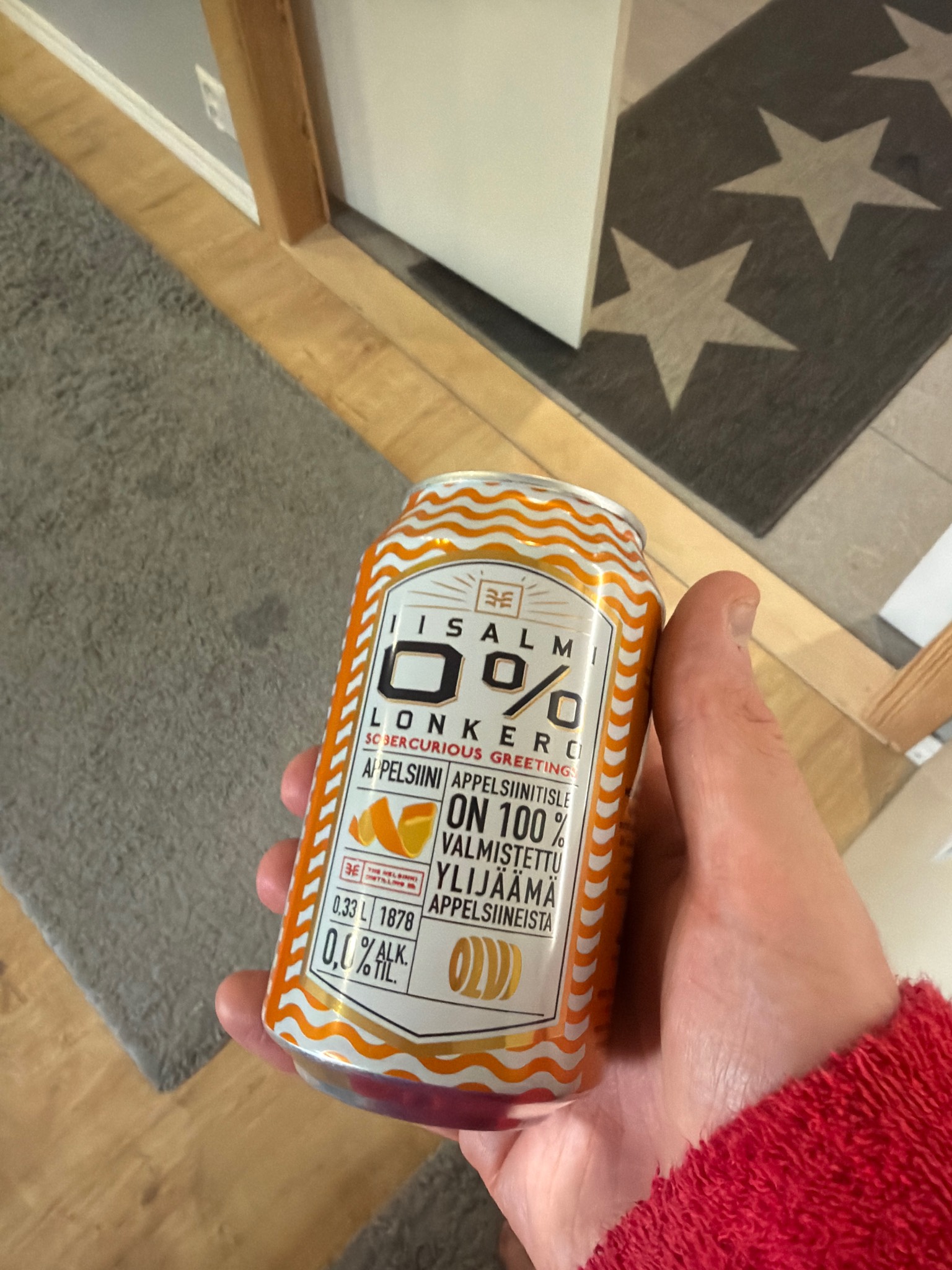 Olvi Iisalmi Appelsiini Alkoholiton Lonkero 0%, Finland