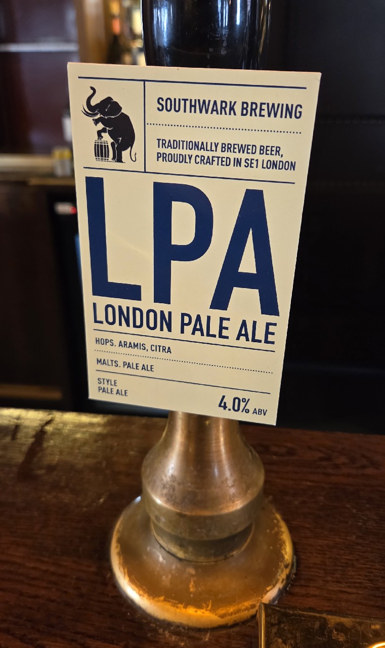 London Pale Ale LPA, Southwark Brewing