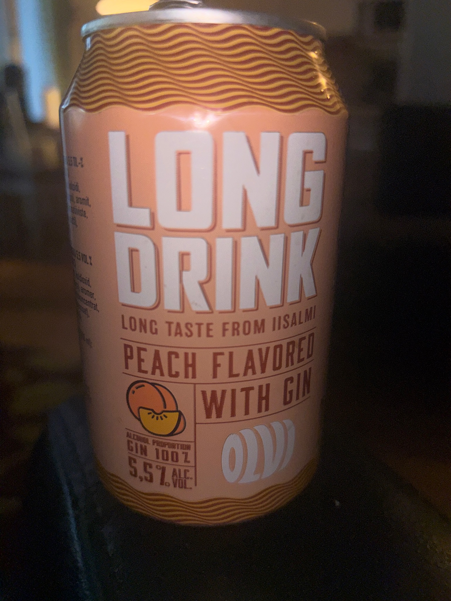 OLVI Long Drink Peach, Finland