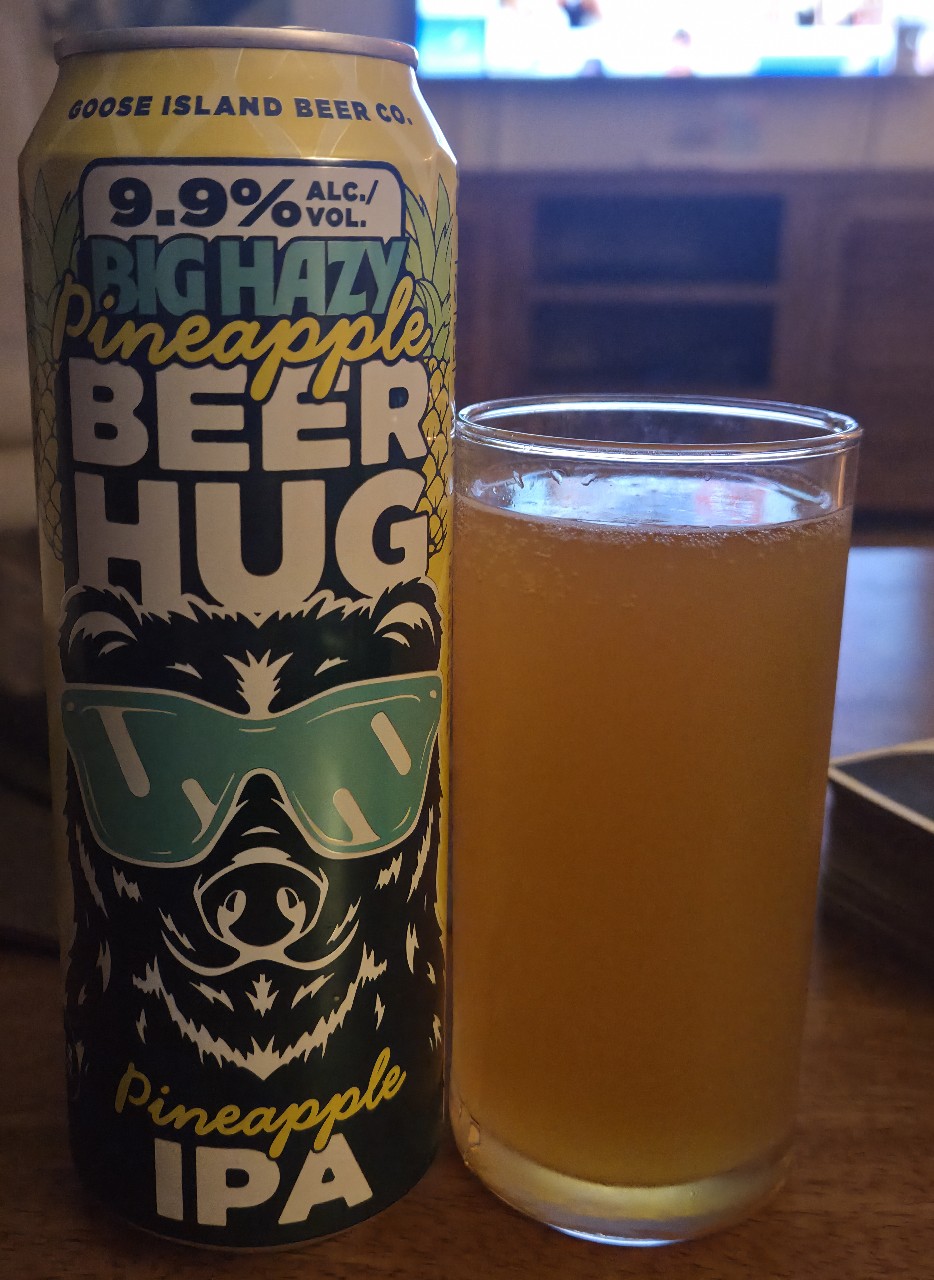 big hazy pineapple beer hug, Goose Island Beer Company (AB-InBev)