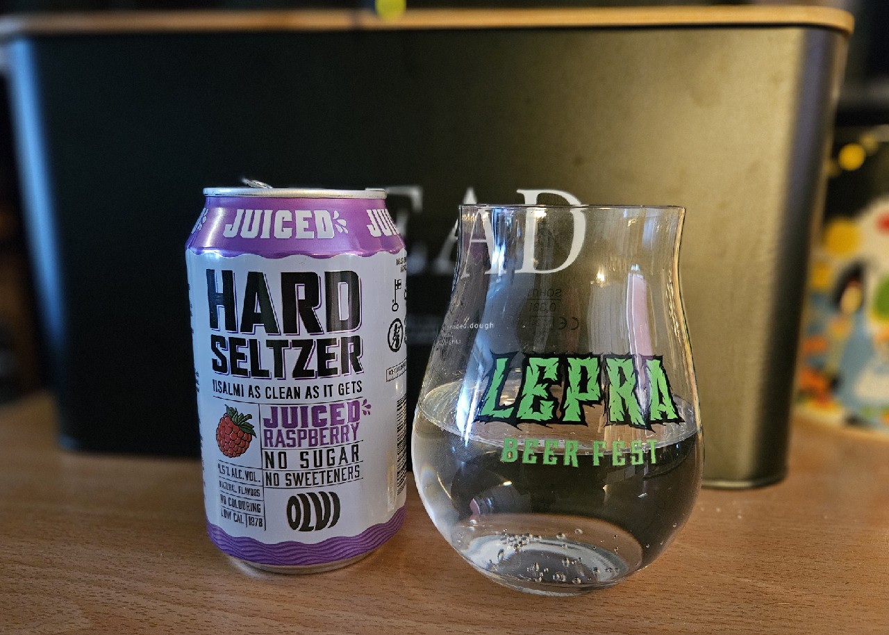 Hard Seltzer Juiced Raspberry, Finland