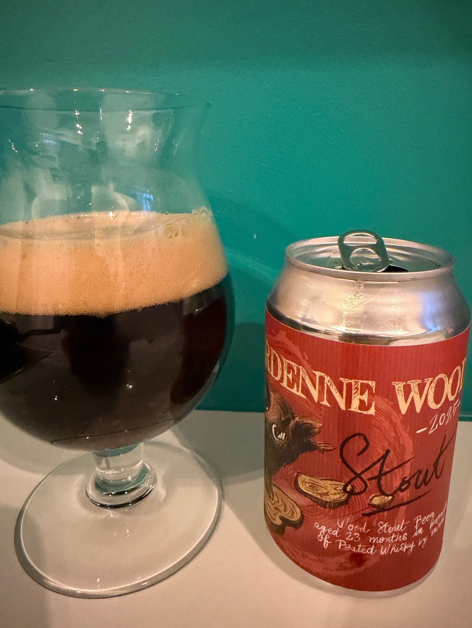 Ardenne Wood Stout Barrels Of Peated Whisky, Brasserie Minne