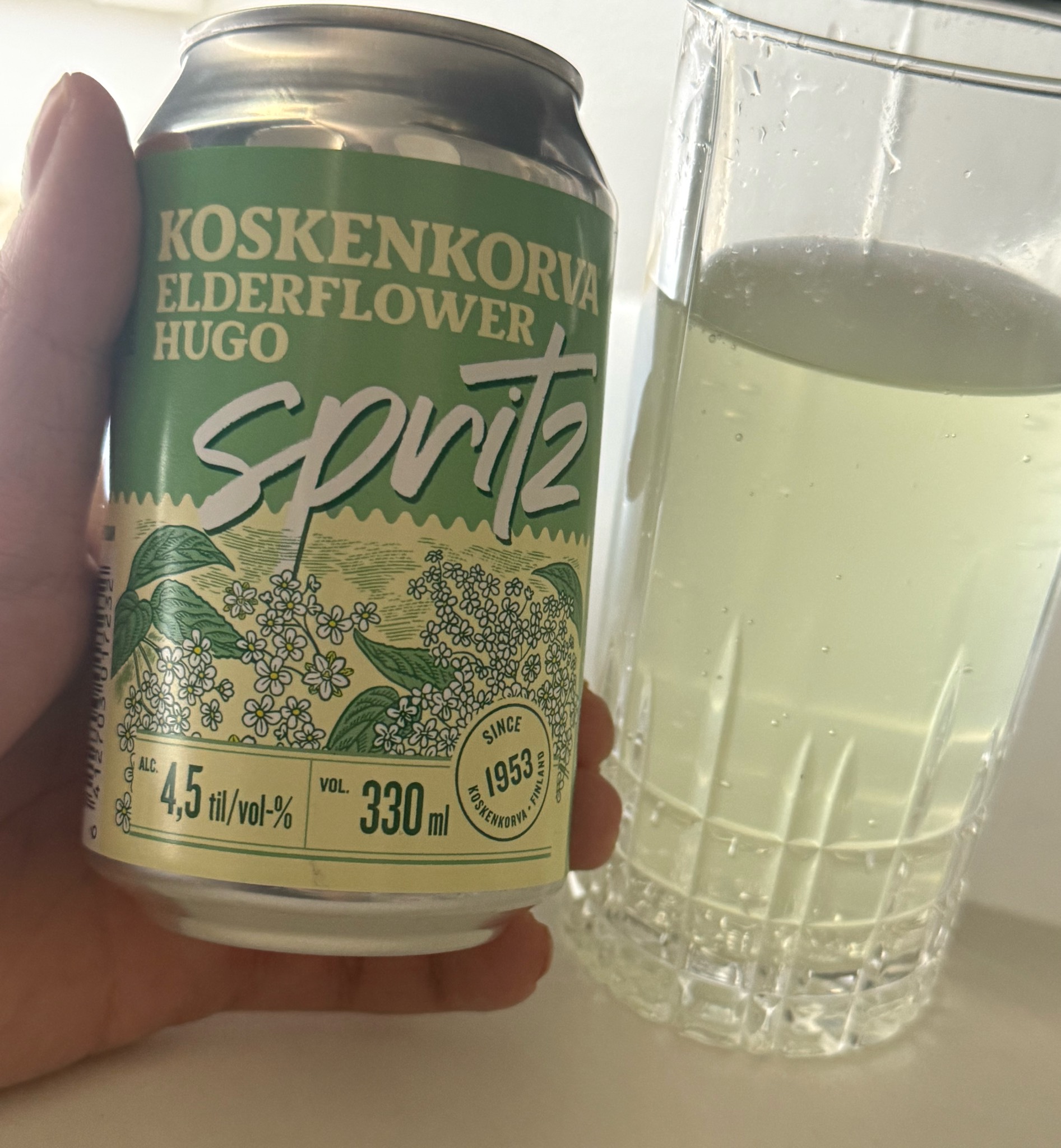 Koskenkorva elderflower hugo, Finland
