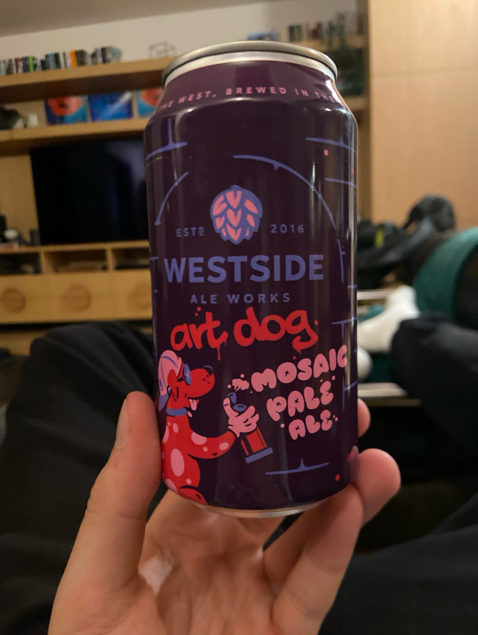 art dog mosaic pale ale, Westside Ale Works